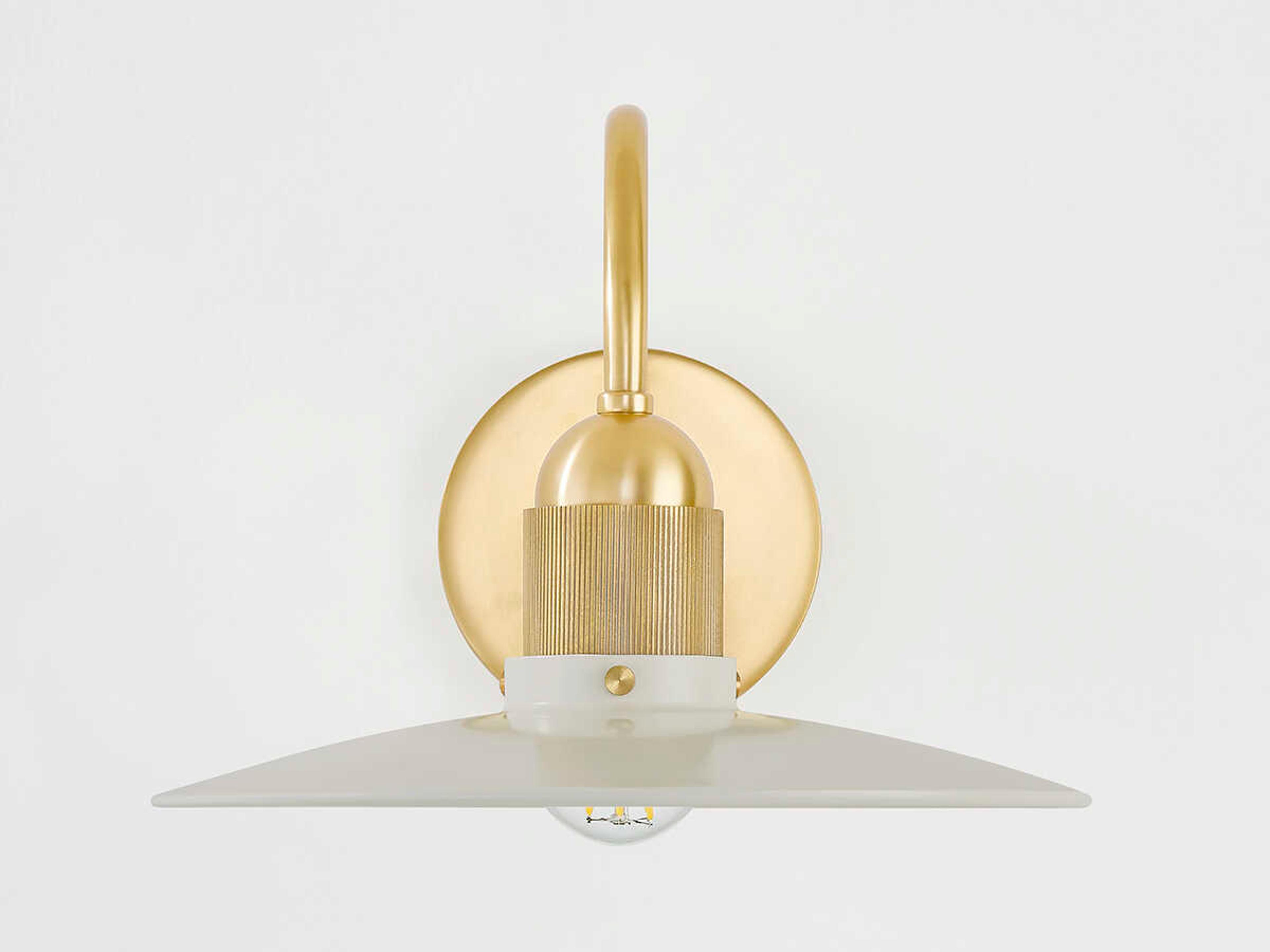 Mitzi Leanna 1-Light Aged Brass Wall Sconce