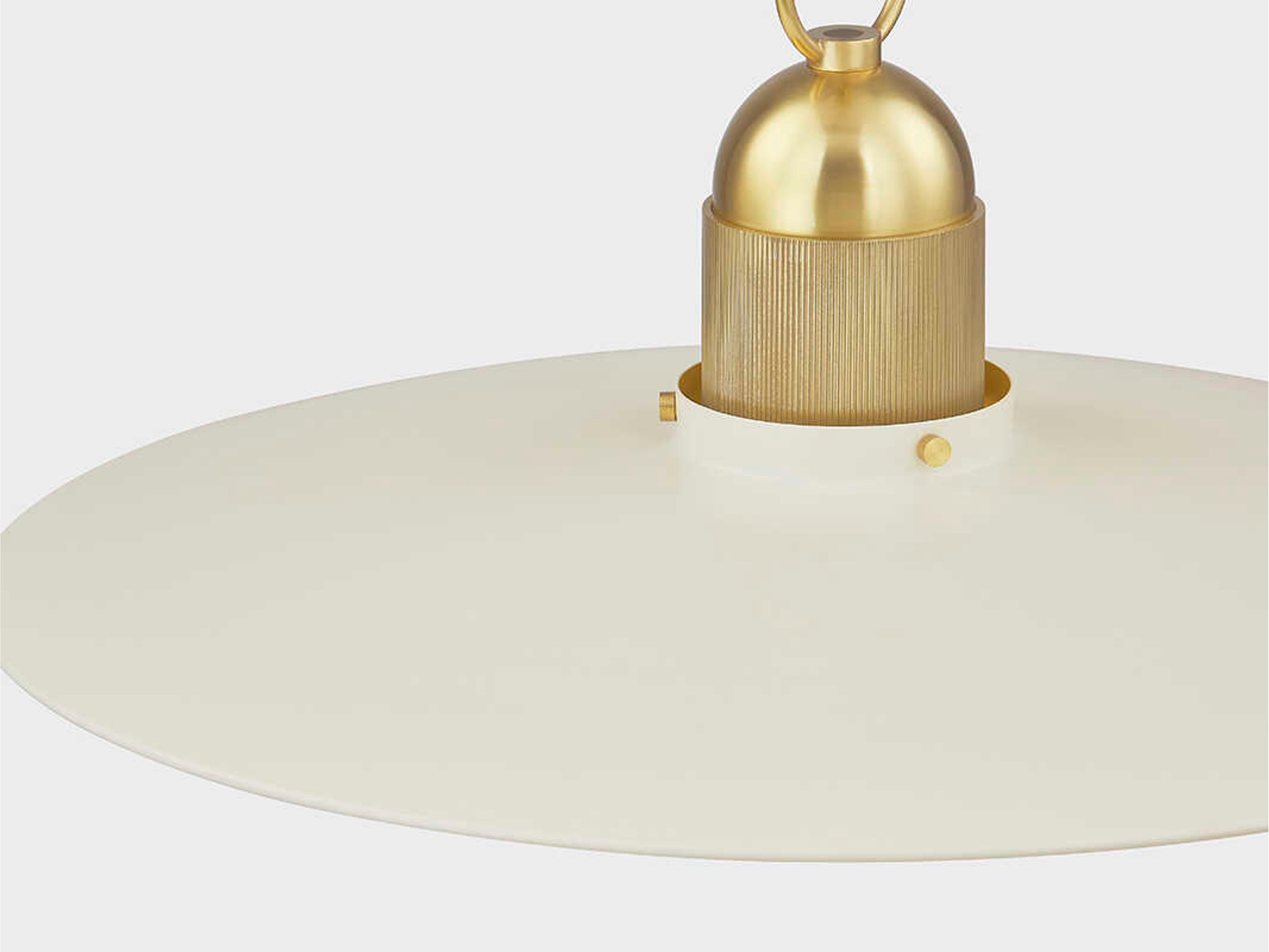 Mitzi Leanna 1-Light Aged Brass Pendant