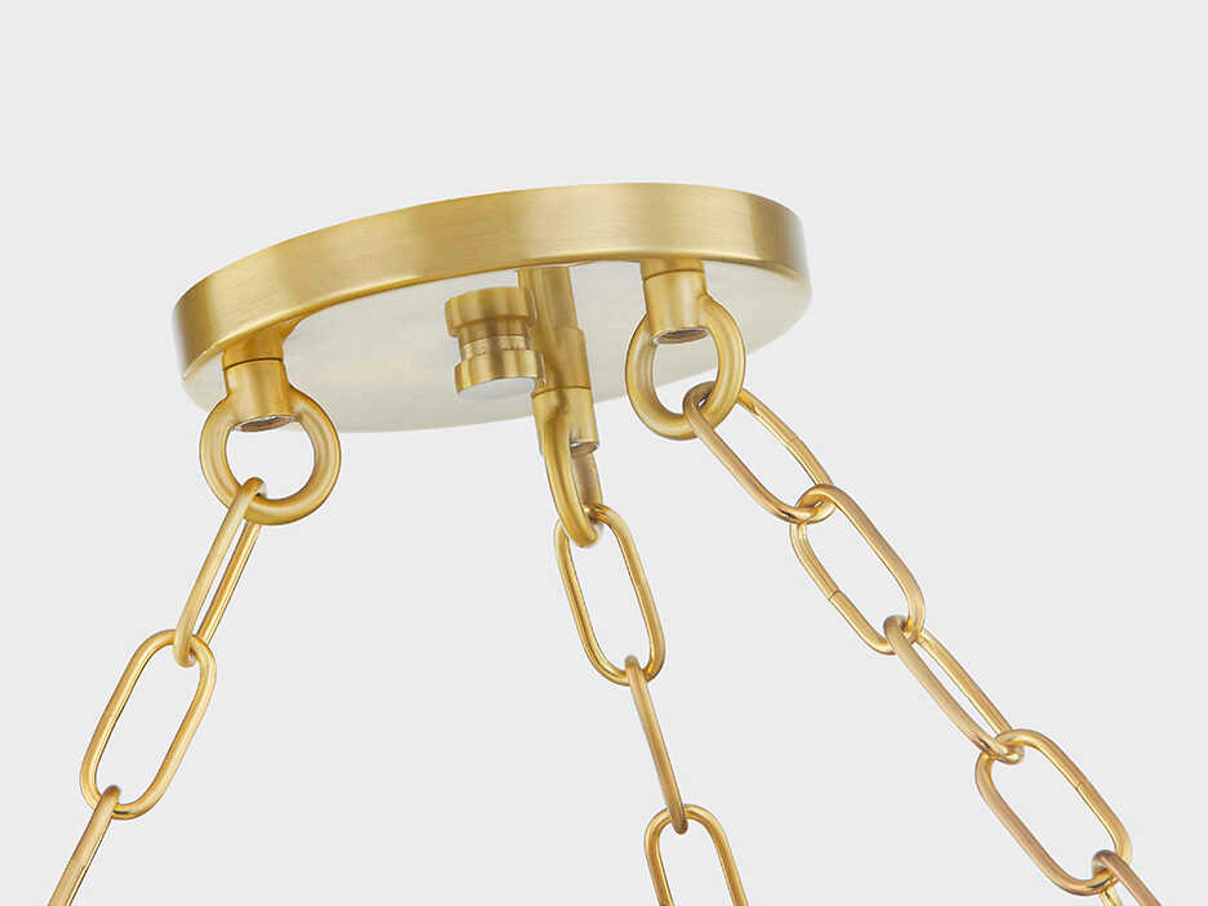 Mitzi Tiffany 1-Light Aged Brass Chandelier