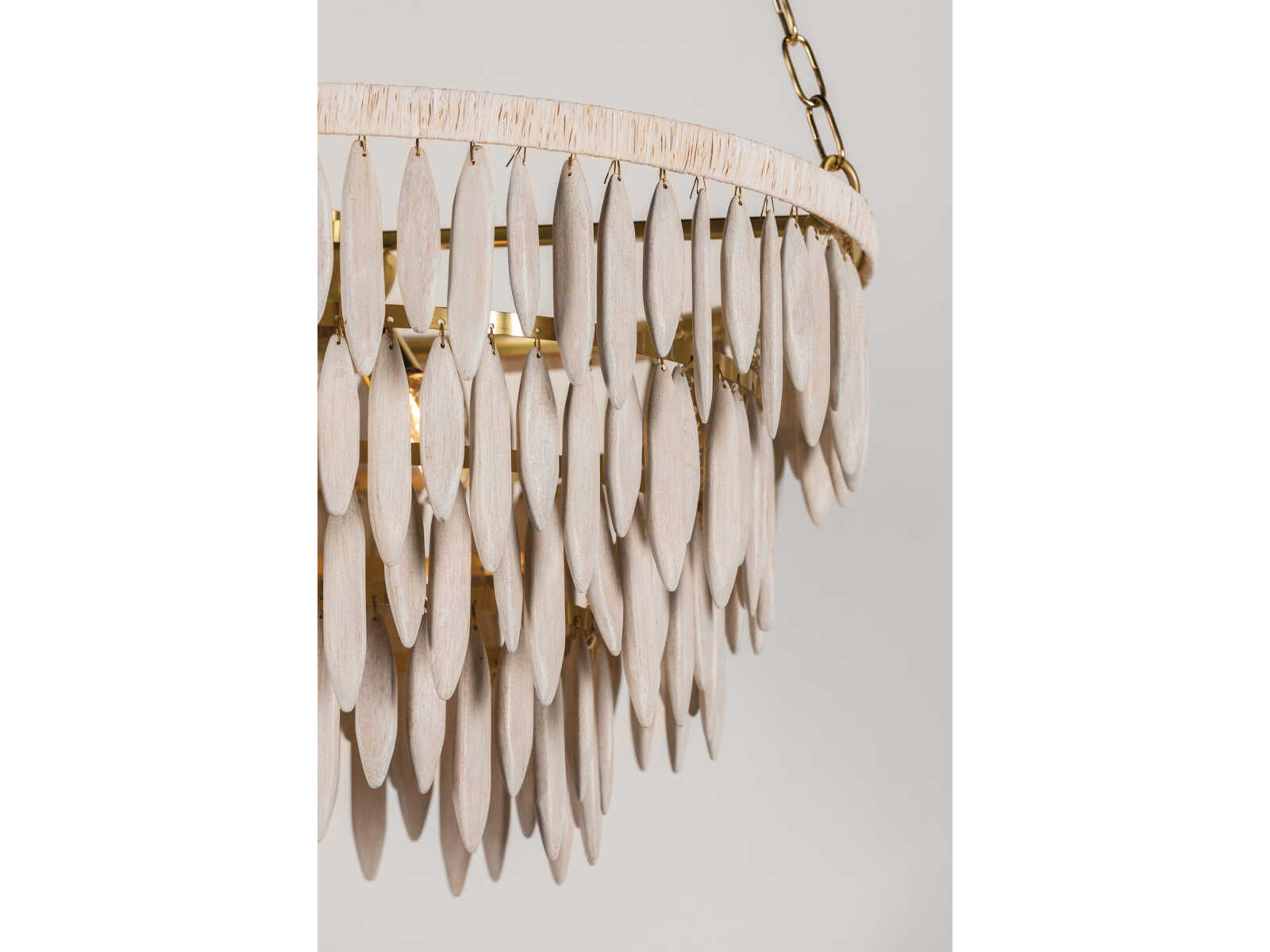 Mitzi Tiffany 4-Light Aged Brass Candelabra Chandelier