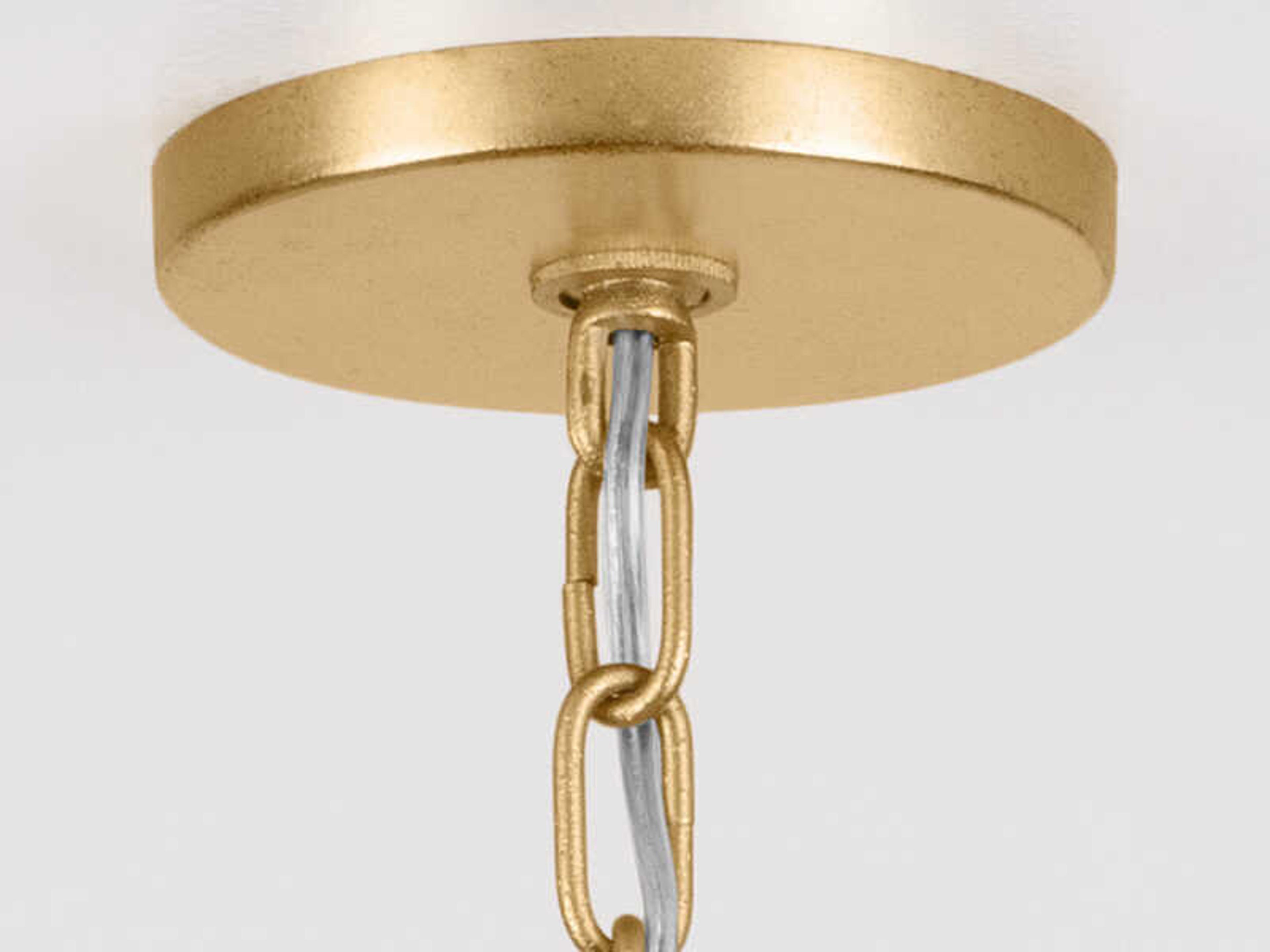 Mitzi Kendall 6-Light Vintage Gold Leaf Mini Pendant