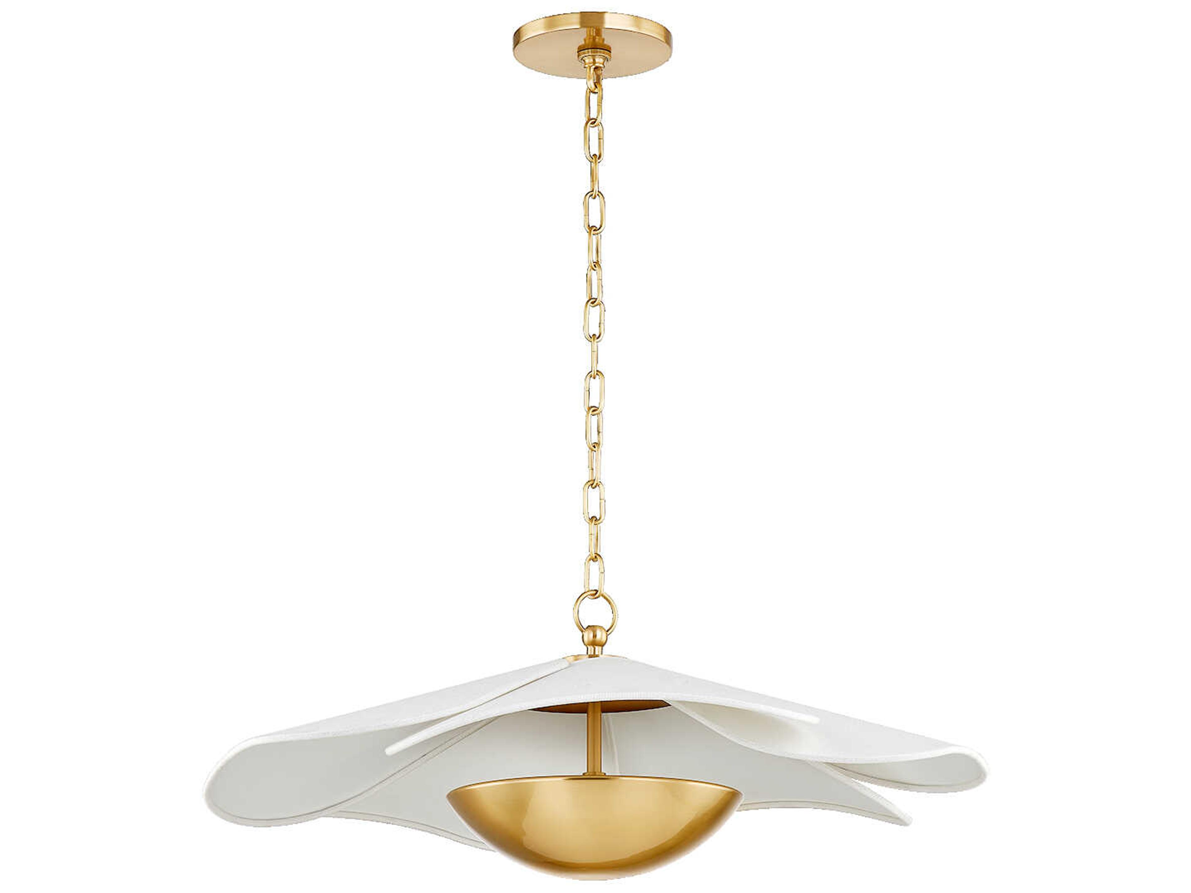 Madeline 1-Light Aged Brass LED Pendant