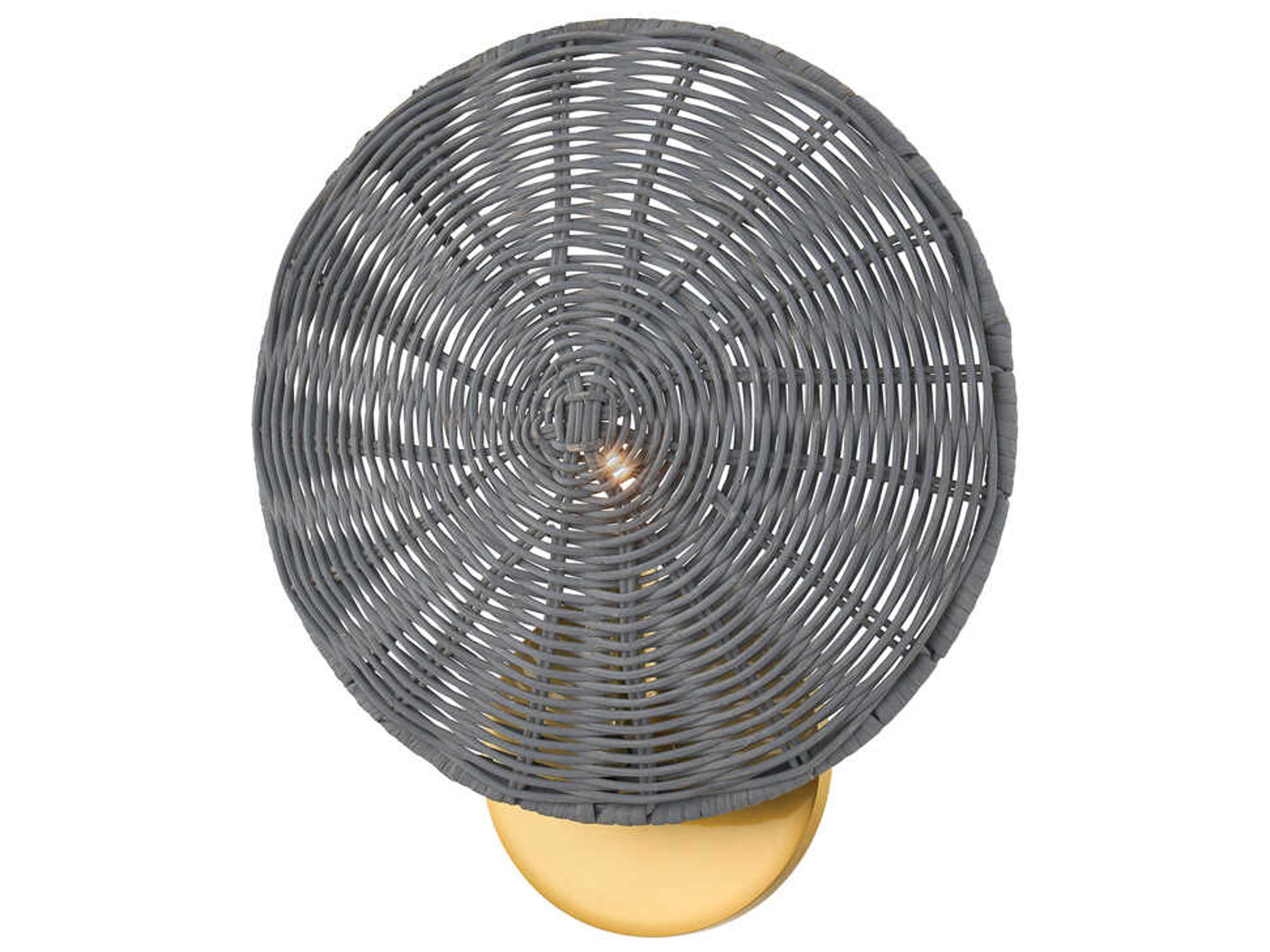 Destiny 1-Light Aged Brass Wall Sconce