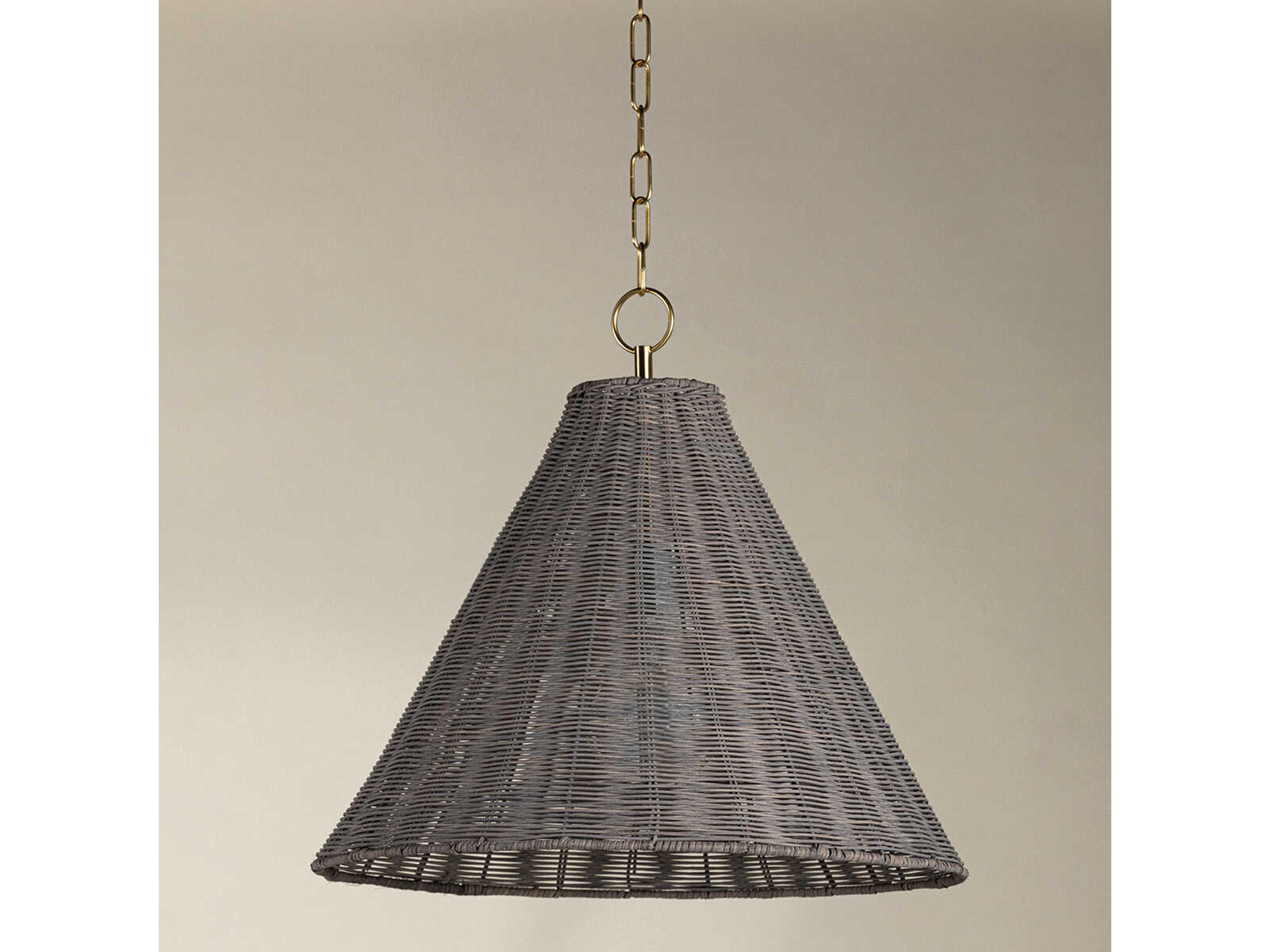 Mitzi Destiny 1-Light Aged Brass Gray Pendant