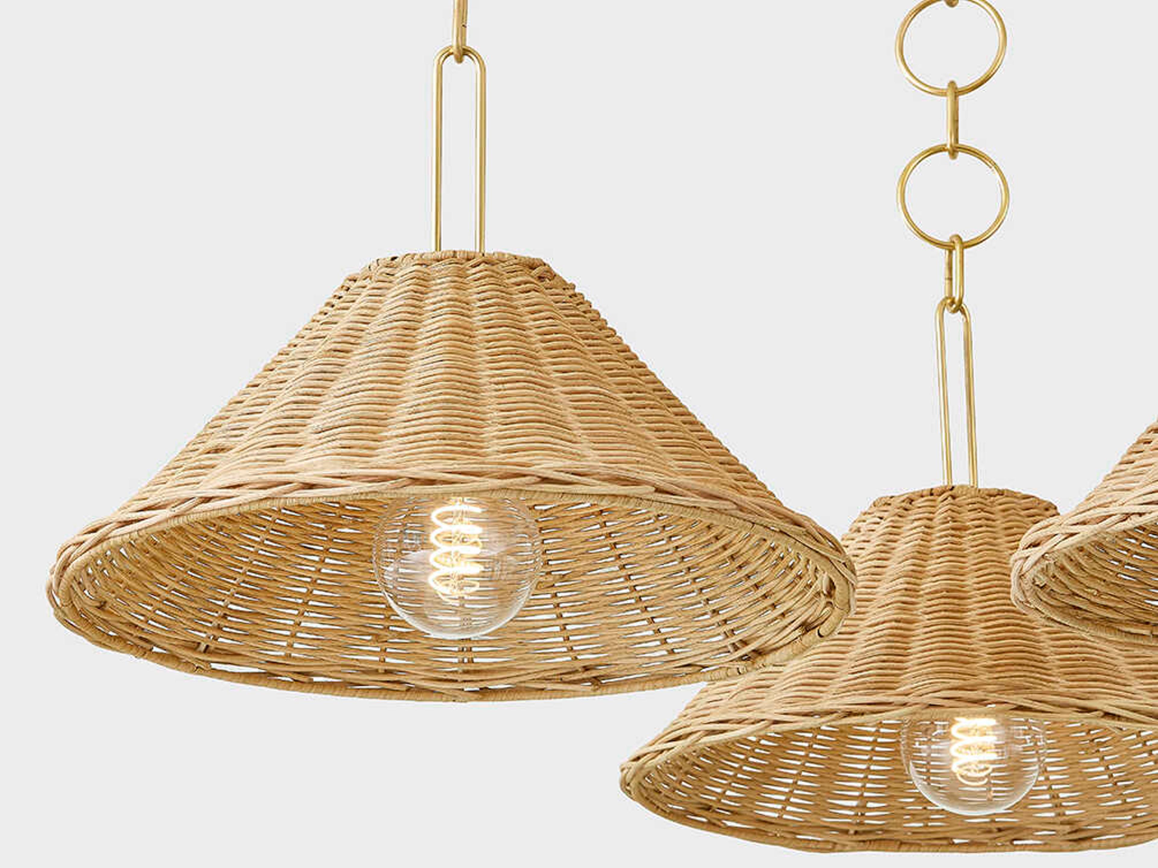 Mitzi Dalia 3-Light Aged Brass Brown Chandelier