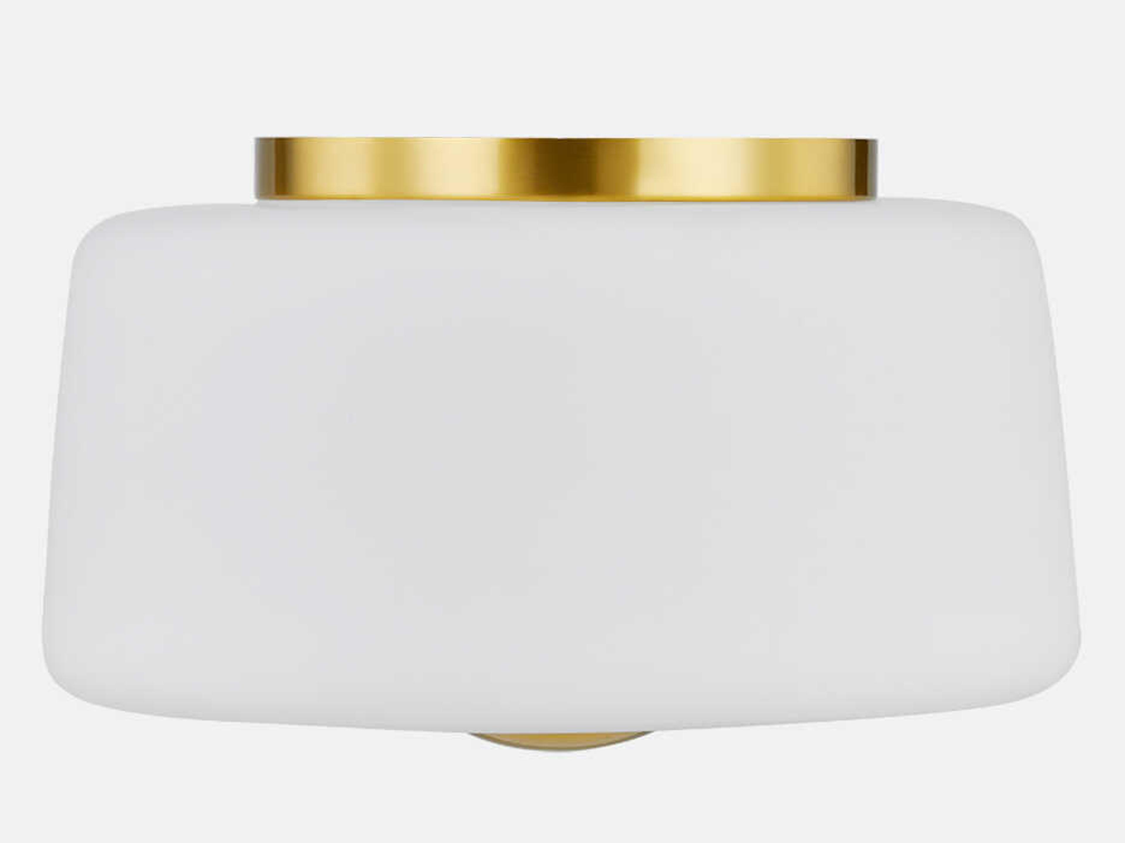 Mitzi Ciela 2-Light Aged Brass Flush Mount