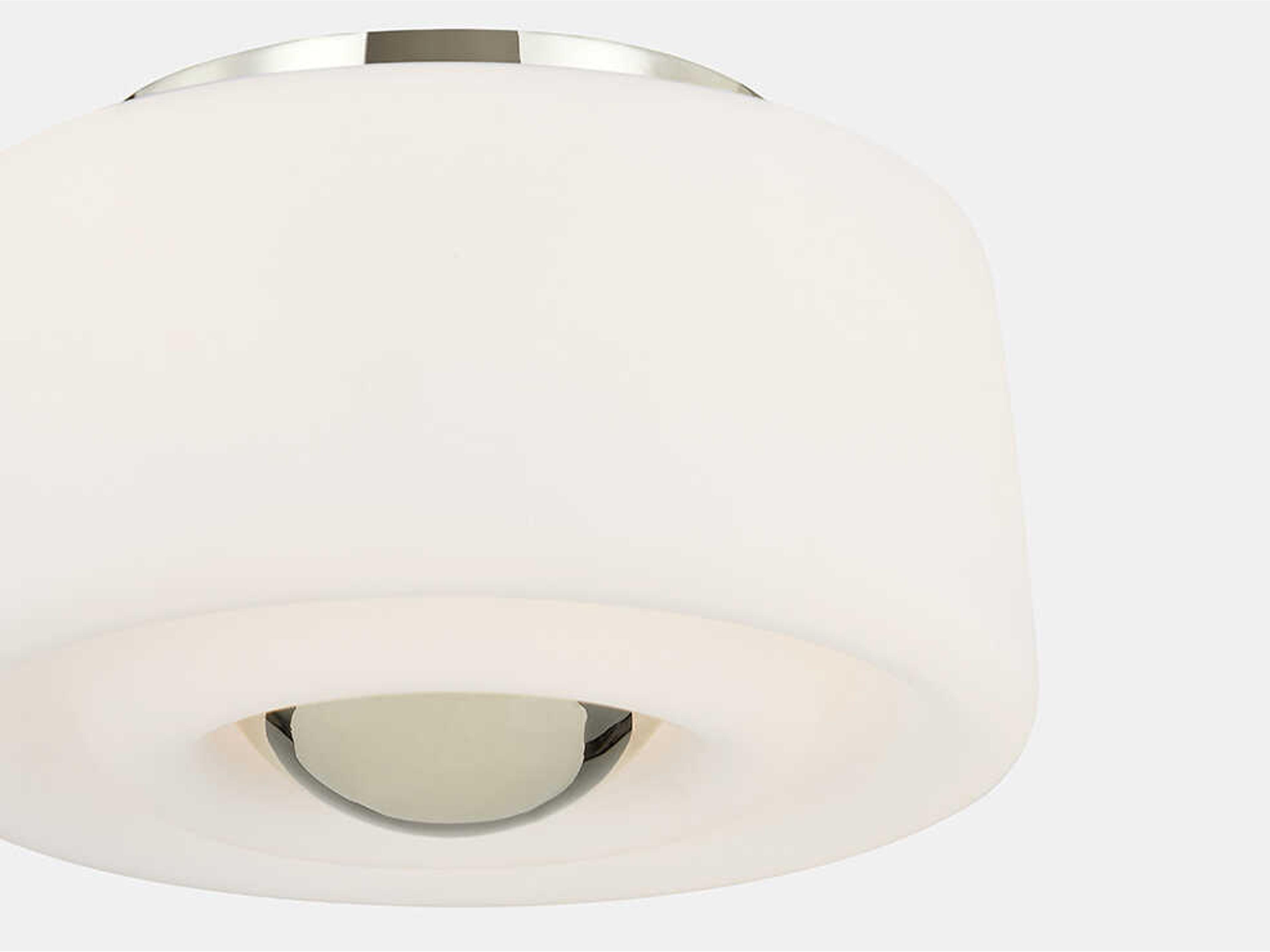 Mitzi Ciela 2-Light Polished Nickel Flush Mount