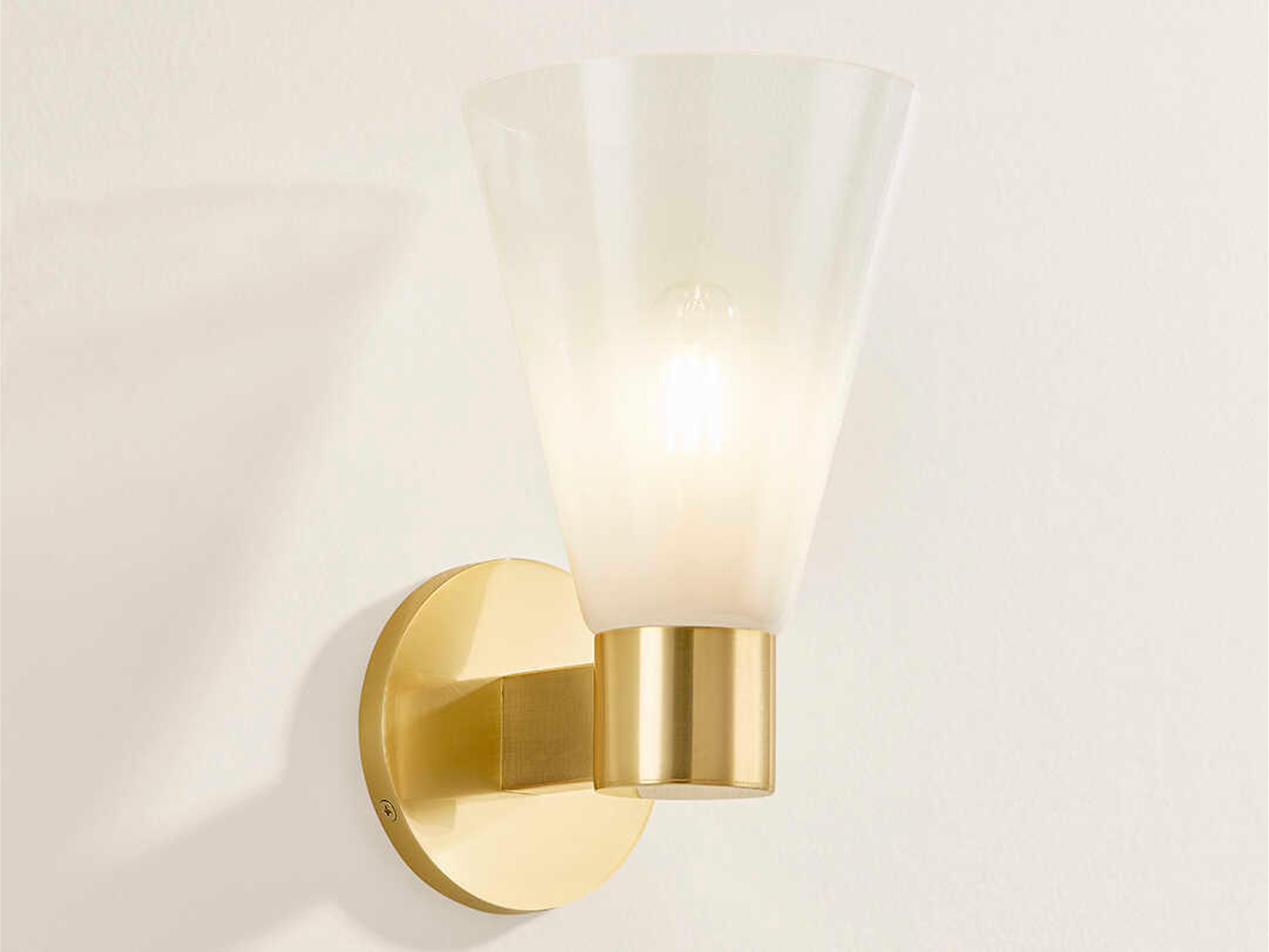 Mitzi Alma 1-Light Aged Brass Wall Sconce