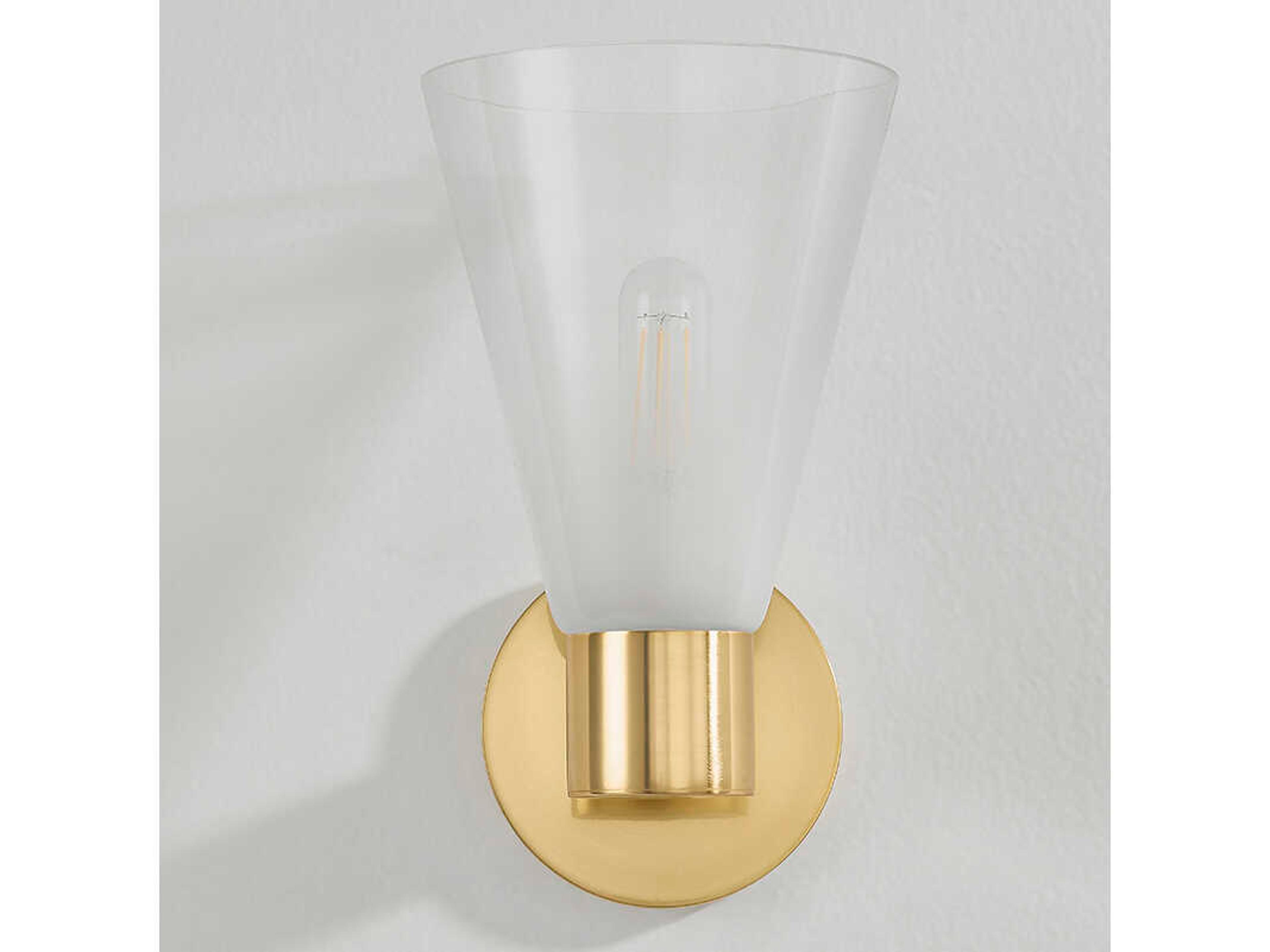 Mitzi Alma 1-Light Aged Brass Wall Sconce