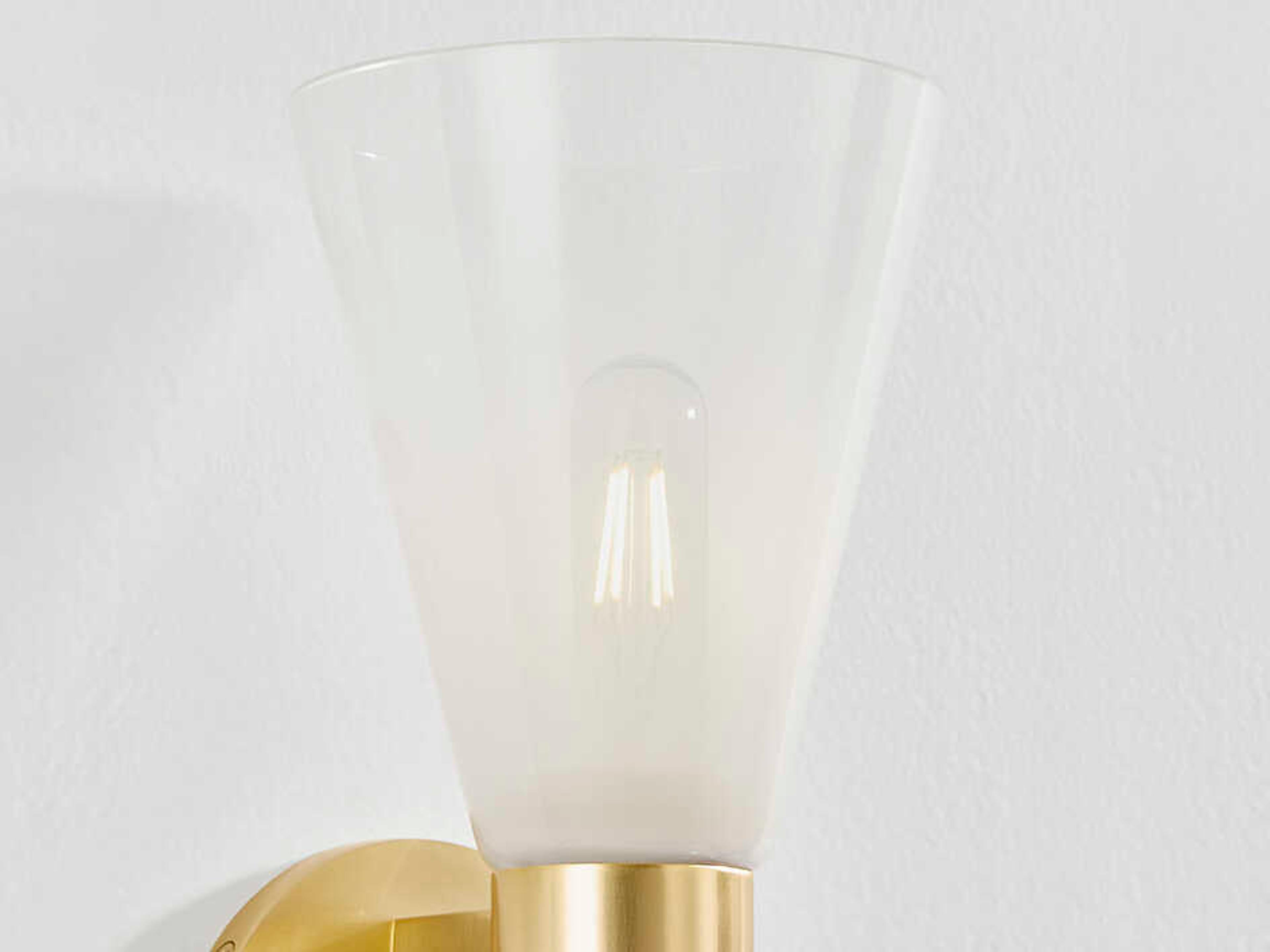 Mitzi Alma 1-Light Aged Brass Wall Sconce