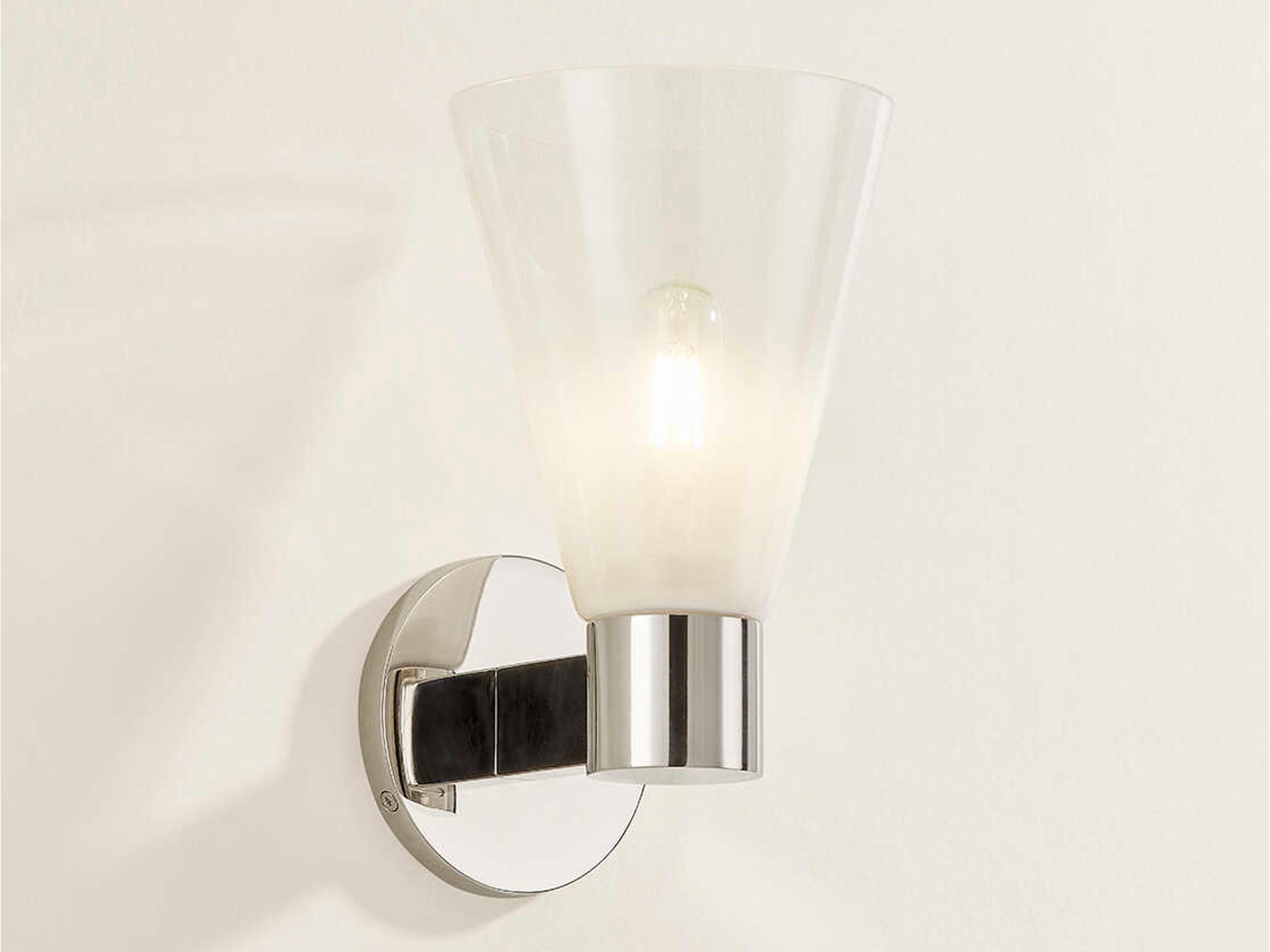 Mitzi Alma 1-Light Polished Nickel Wall Sconce