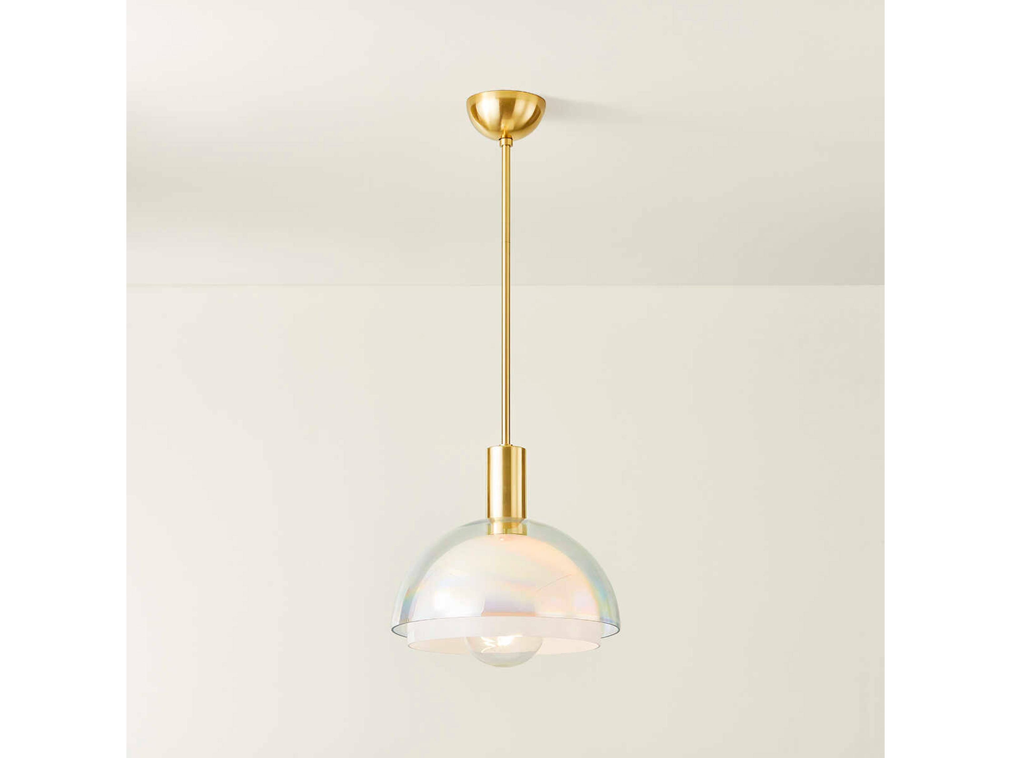 Mitzi Modena 1-Light Aged Brass Pendant