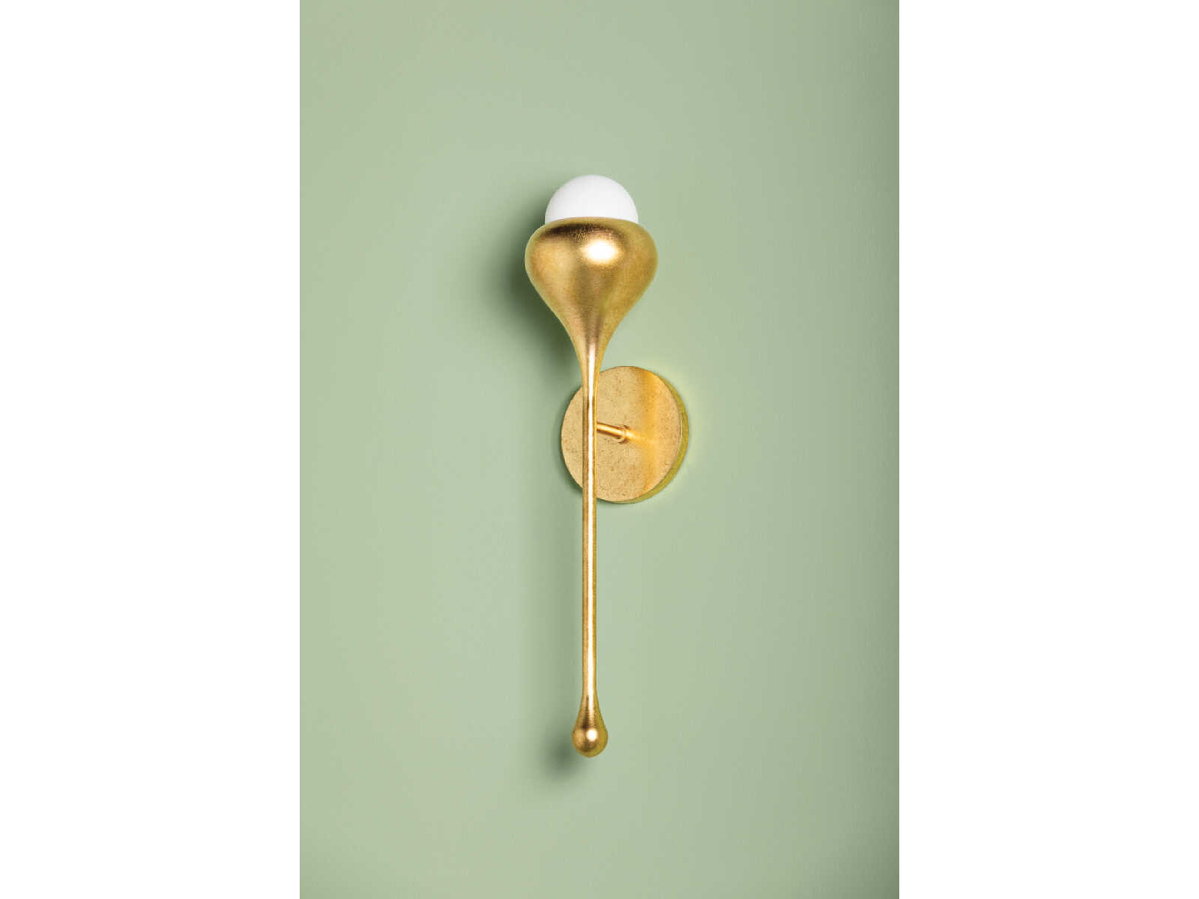 Mitzi Luciel 1-Light Vintage Gold Leaf Wall Sconce