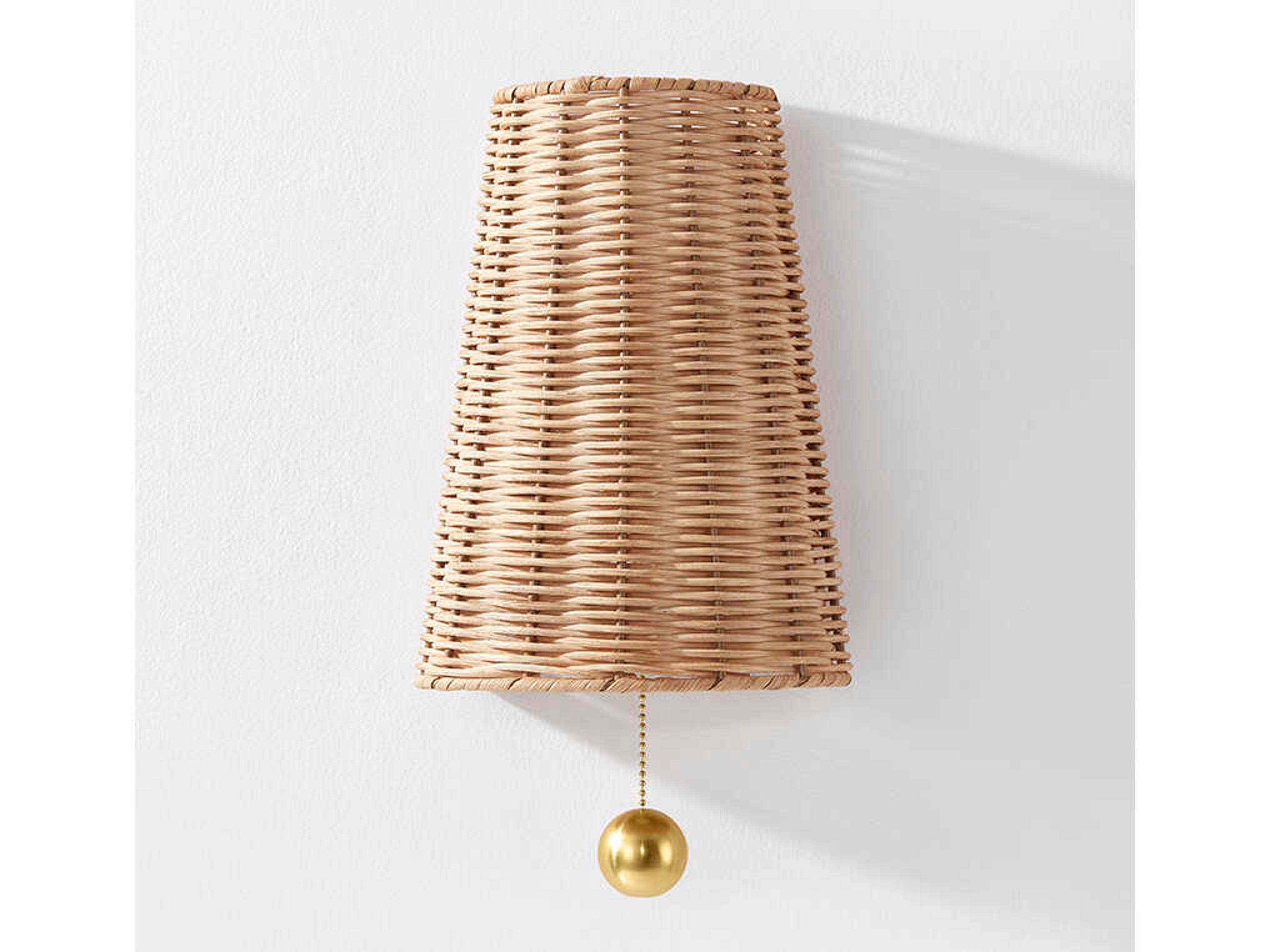 Mitzi Naida 1-Light Aged Brass Brown Wall Sconce