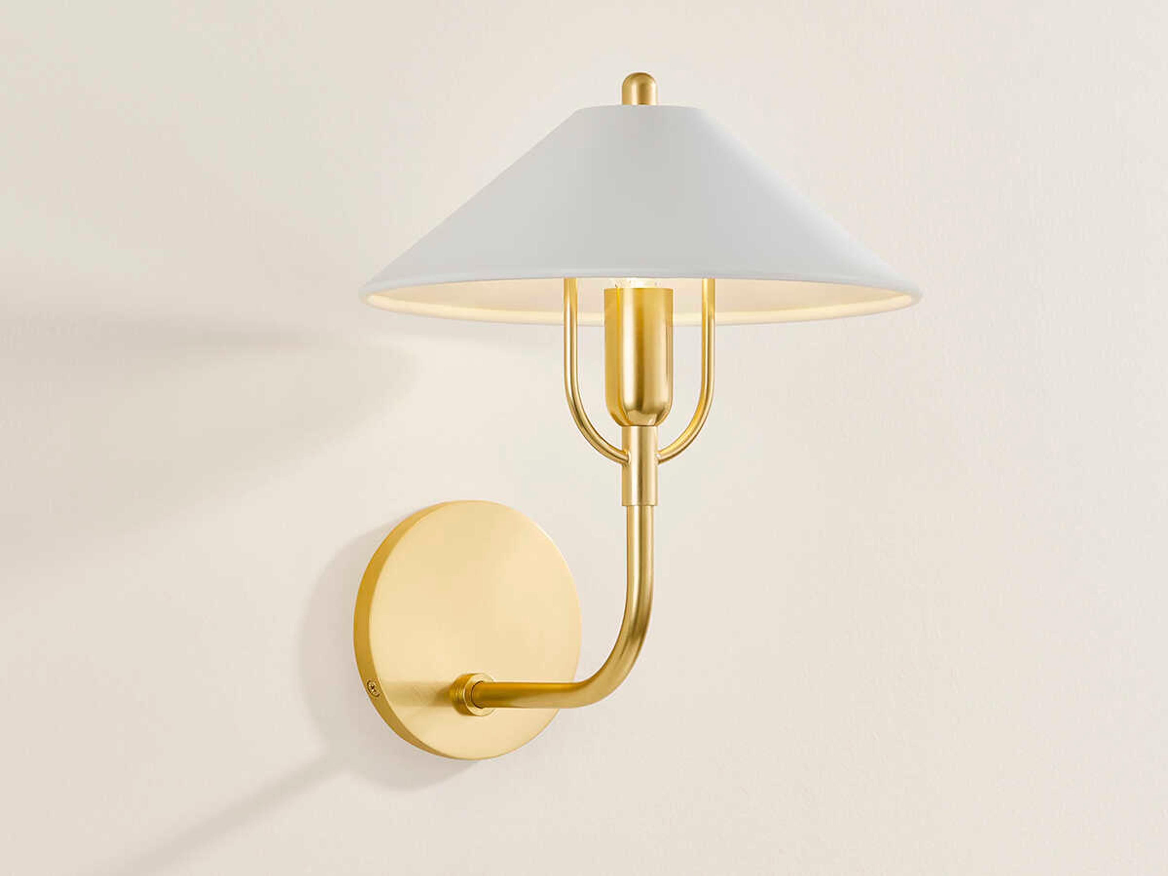 Mitzi Mariel 1-Light Aged Brass Soft White Wall Sconce