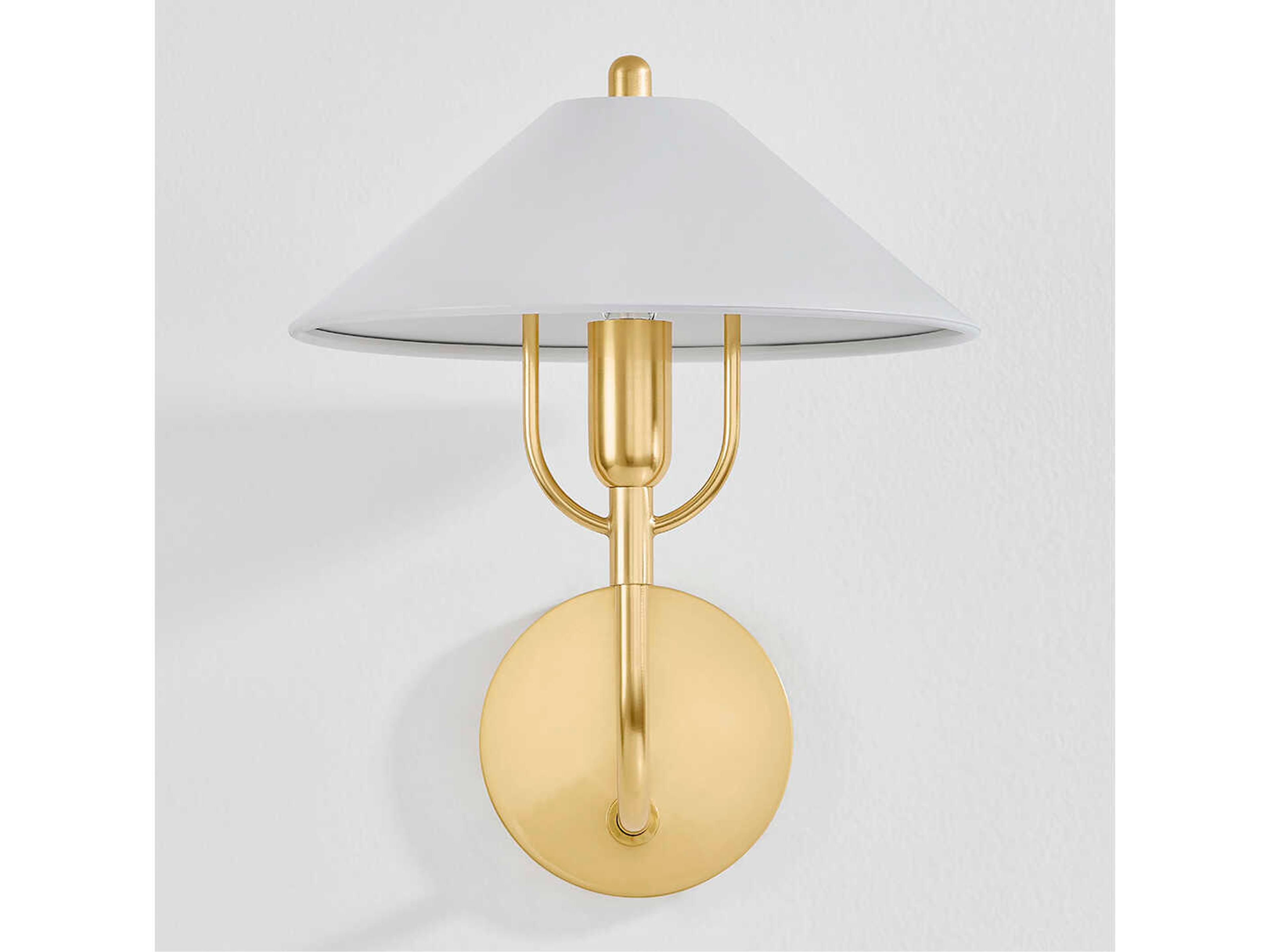 Mitzi Mariel 1-Light Aged Brass Soft White Wall Sconce