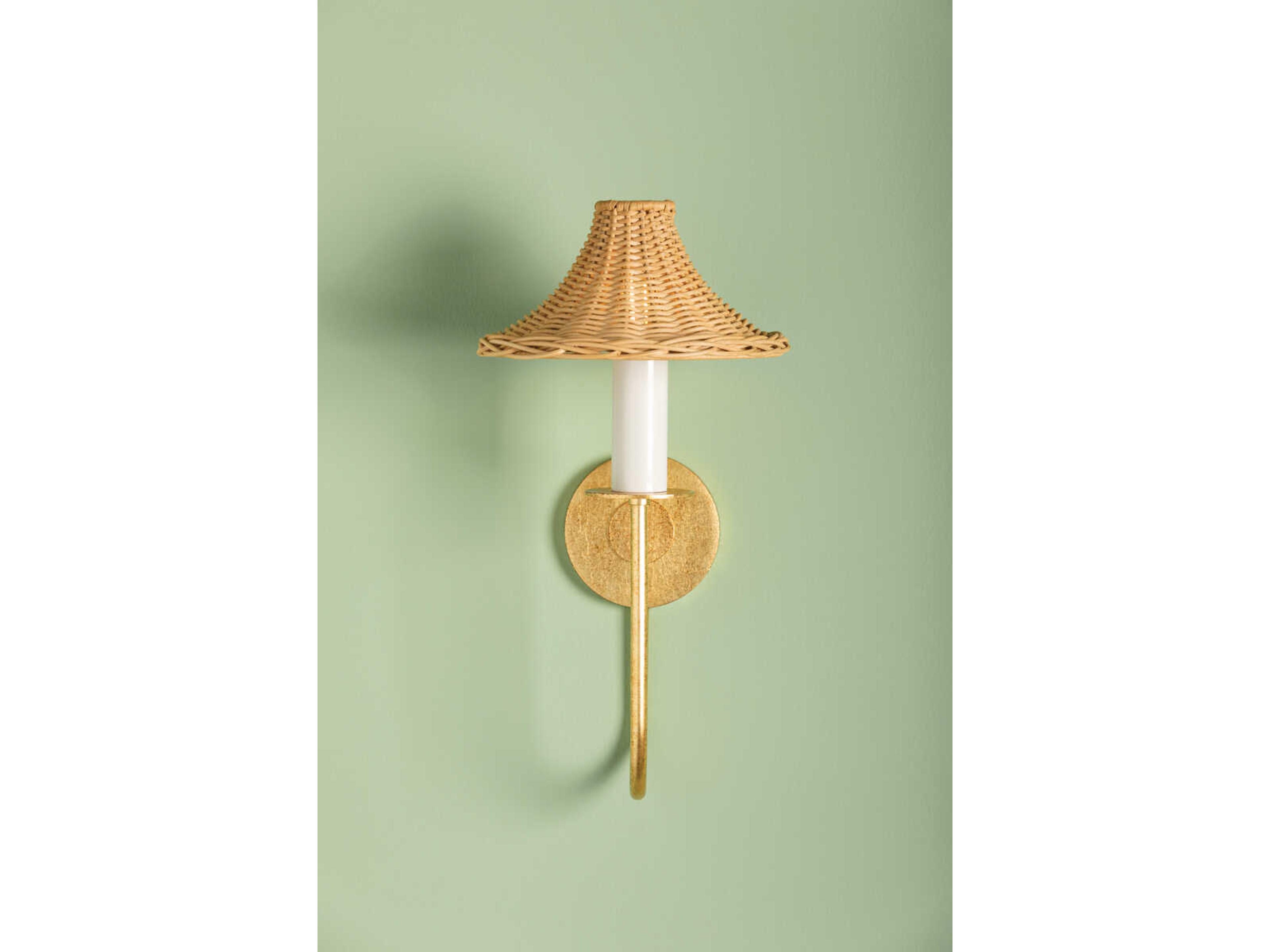 Mitzi Twila 1-Light Vintage Gold Leaf Wall Sconce