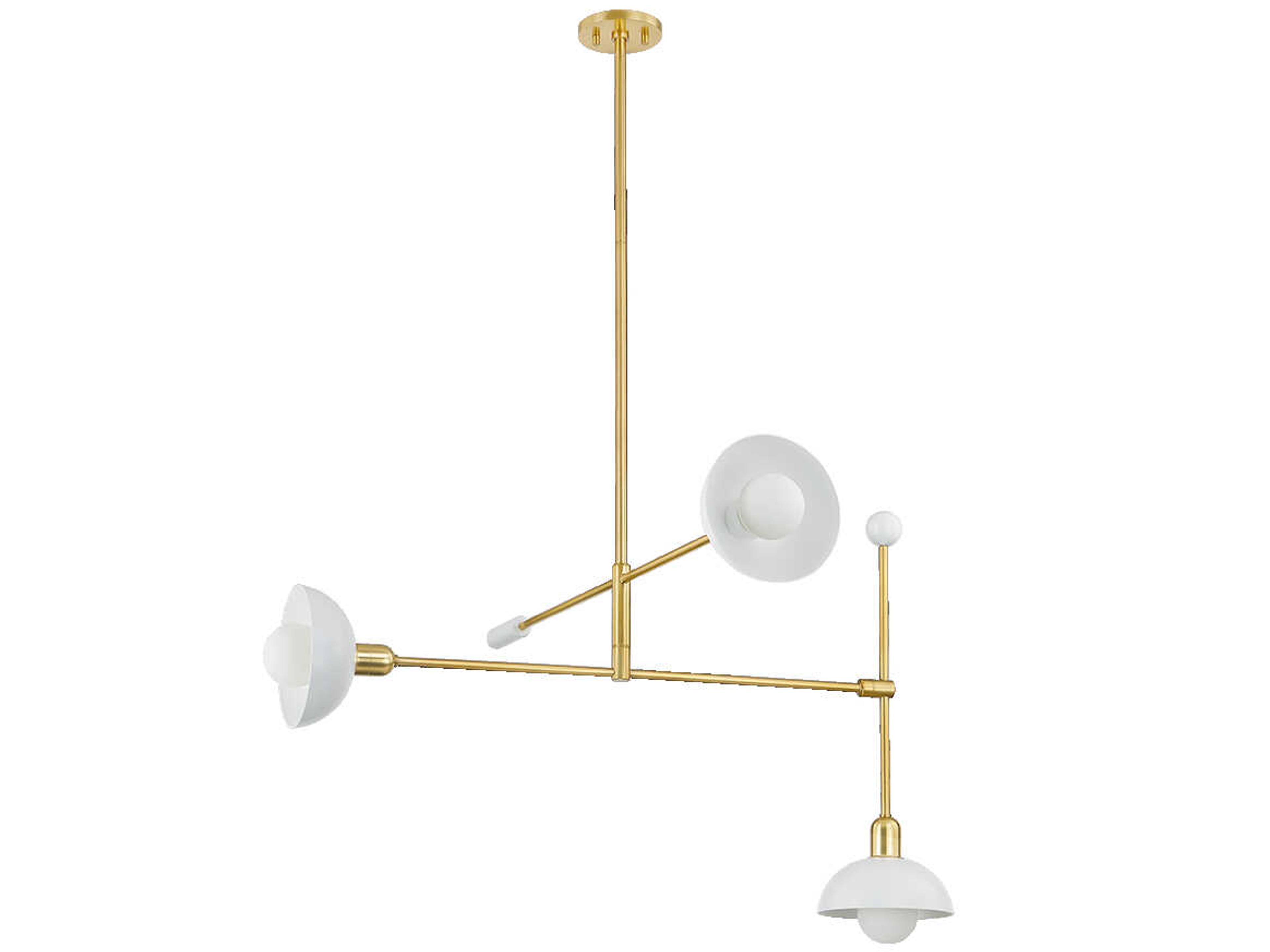 Mitzi Billie 3-Light Aged Brass Soft White Chandelier