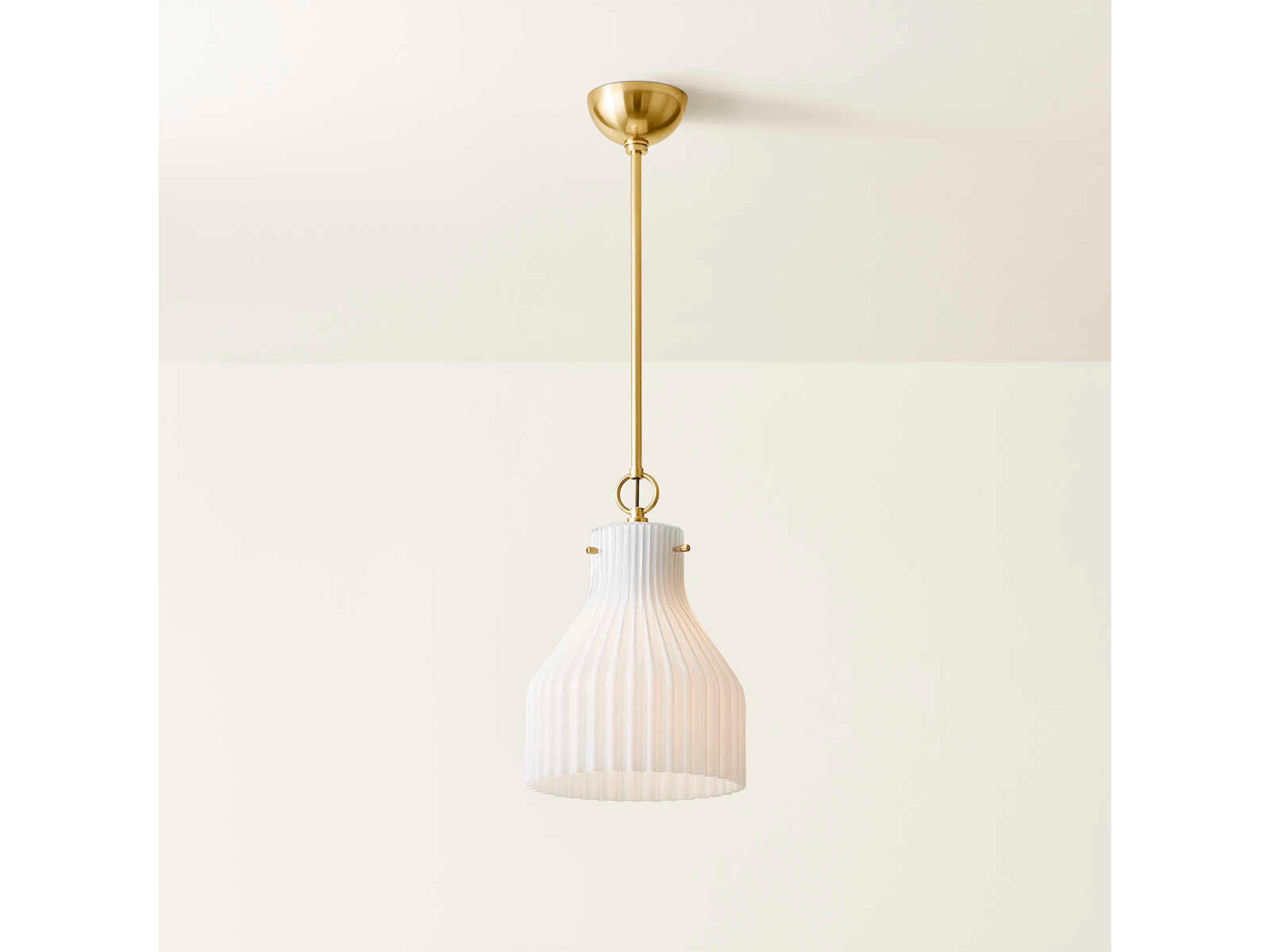 Mitzi Corinthia 1-Light Aged Brass Mini Pendant