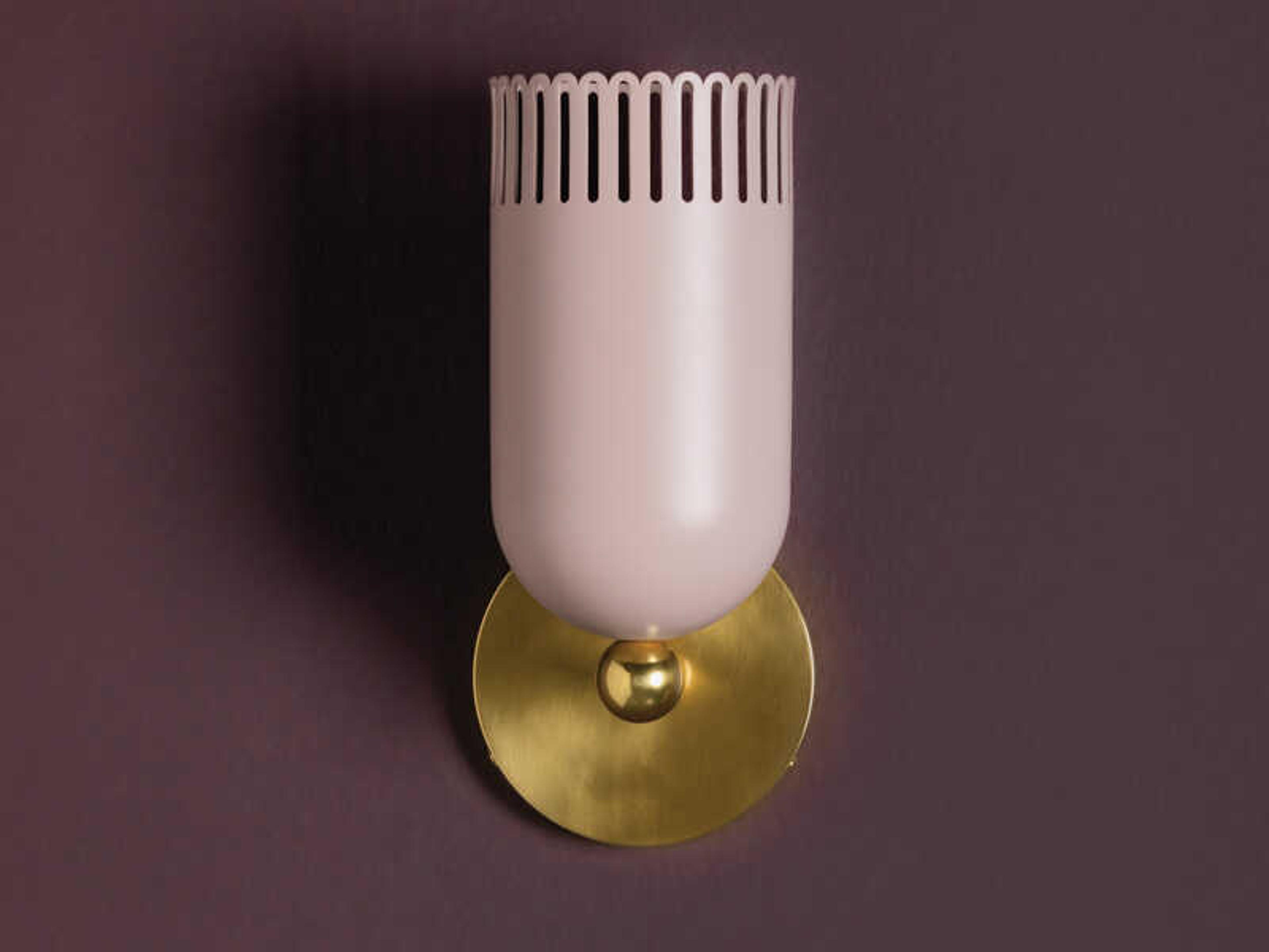 Mitzi Liba 1-Light Aged Brass Soft Peignoir White Wall Sconce