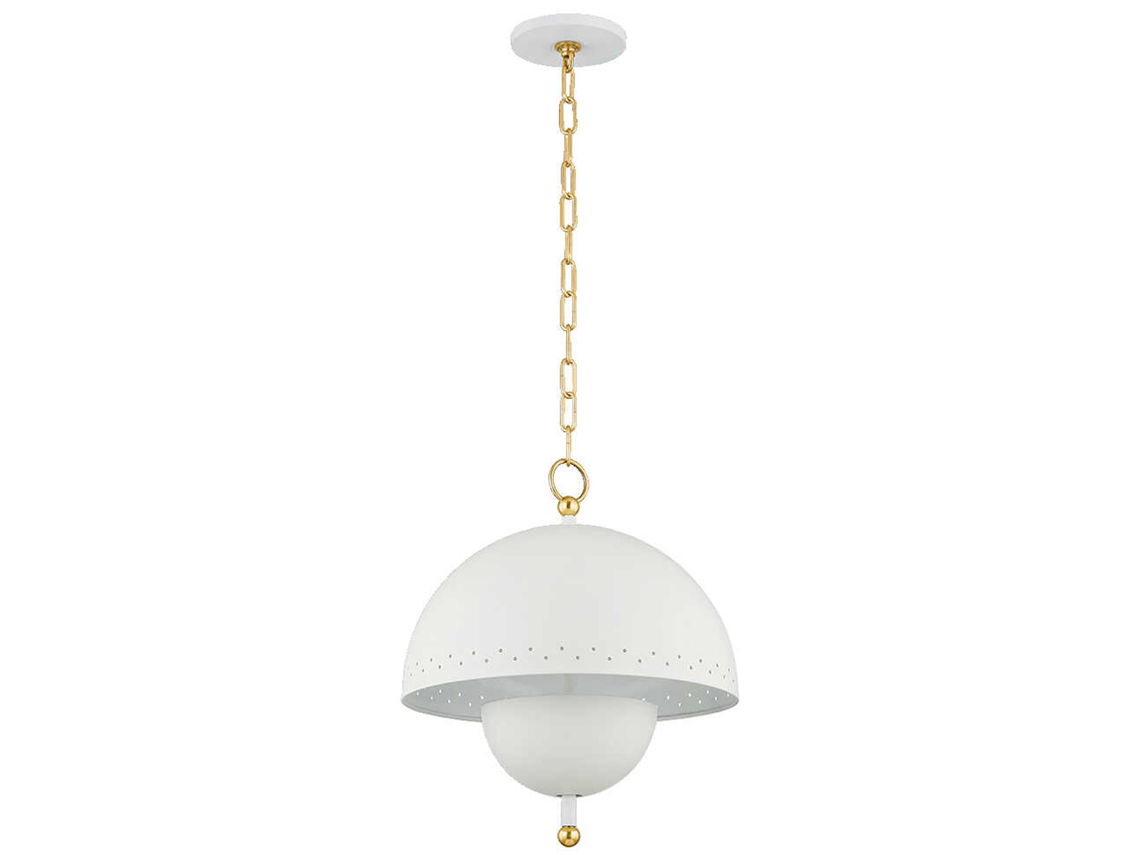 Jojo 2-Light Aged Brass Soft White Pendant