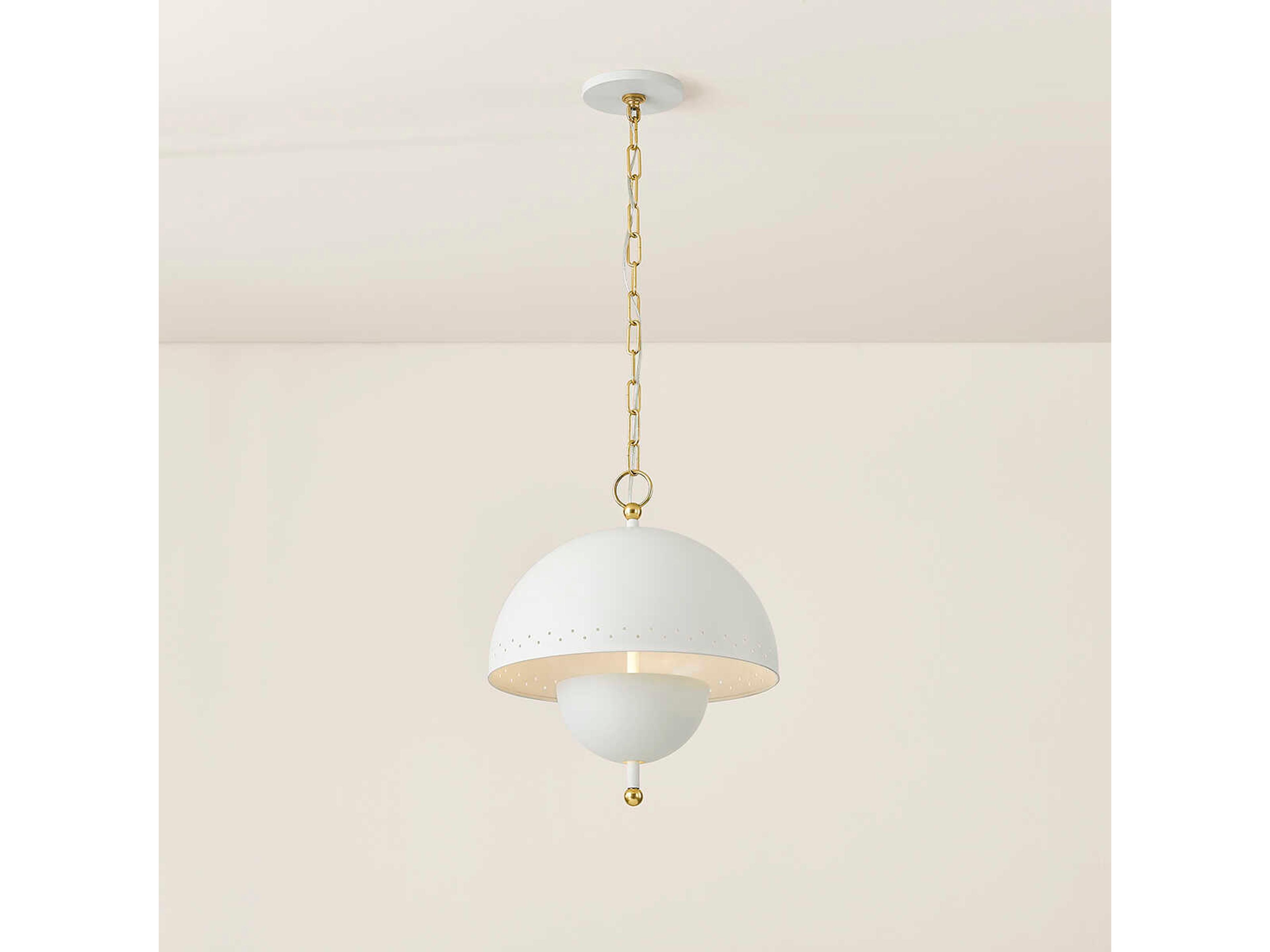 Mitzi Jojo 2-Light Aged Brass Soft White Pendant