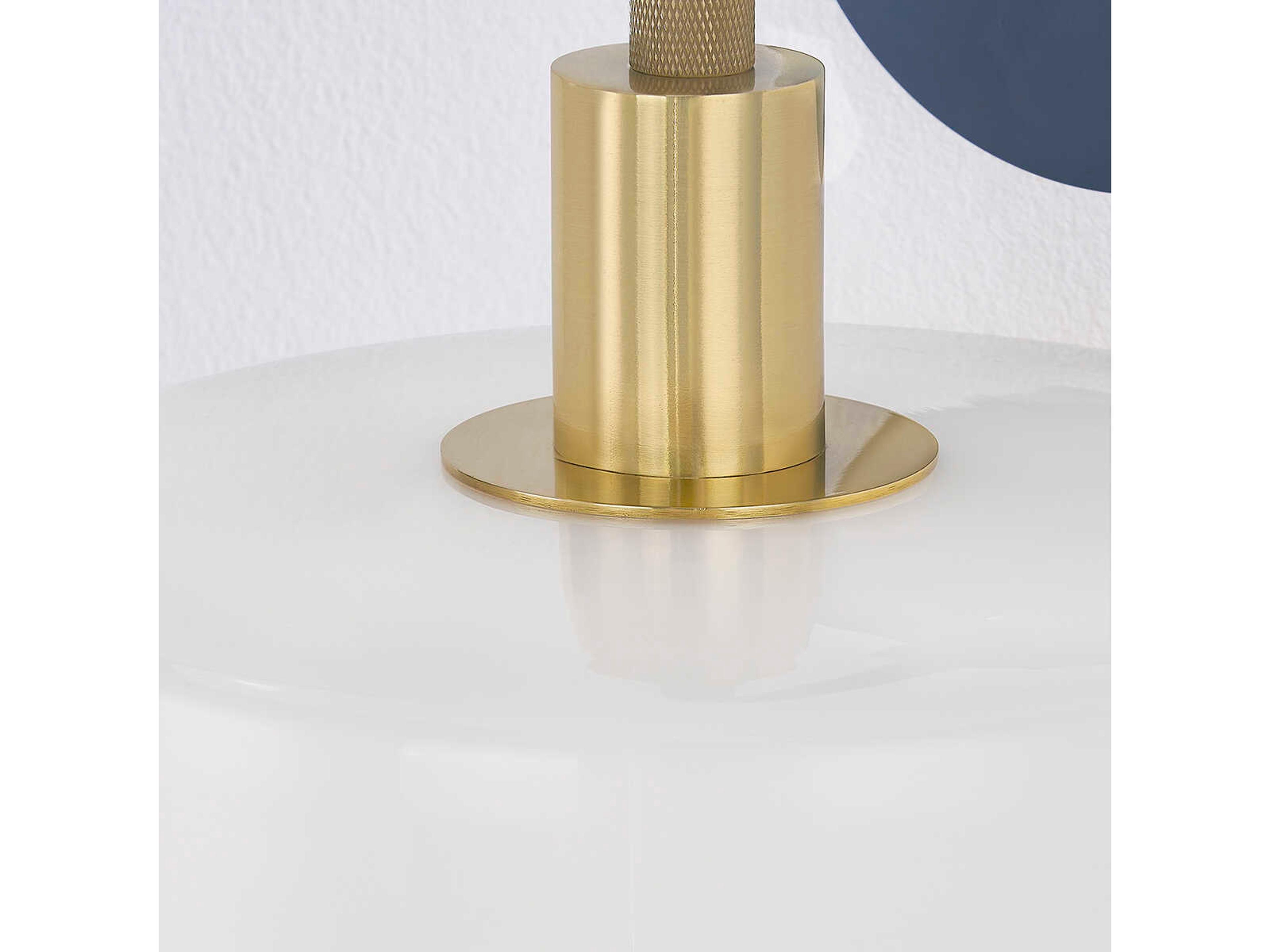 Mitzi Aston 1-Light Aged Brass Slate Blue Wall Sconce