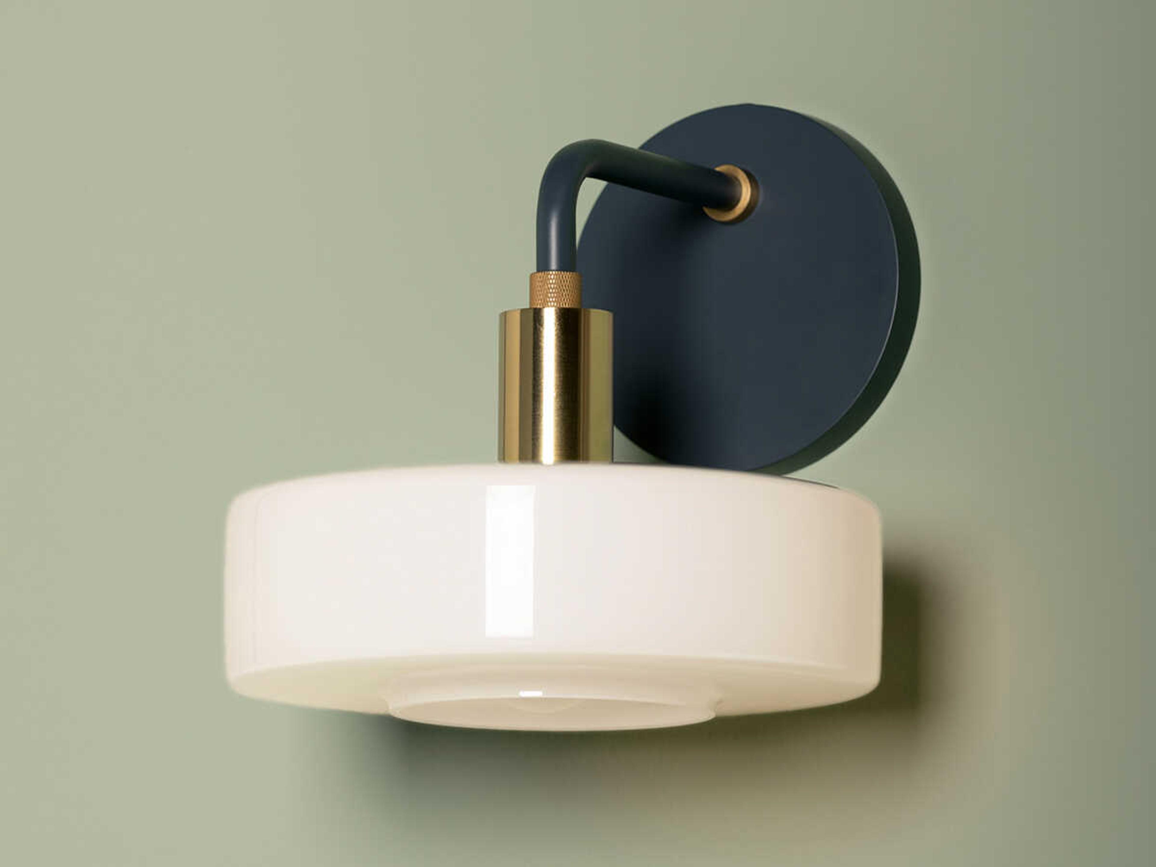 Mitzi Aston 1-Light Aged Brass Slate Blue Wall Sconce