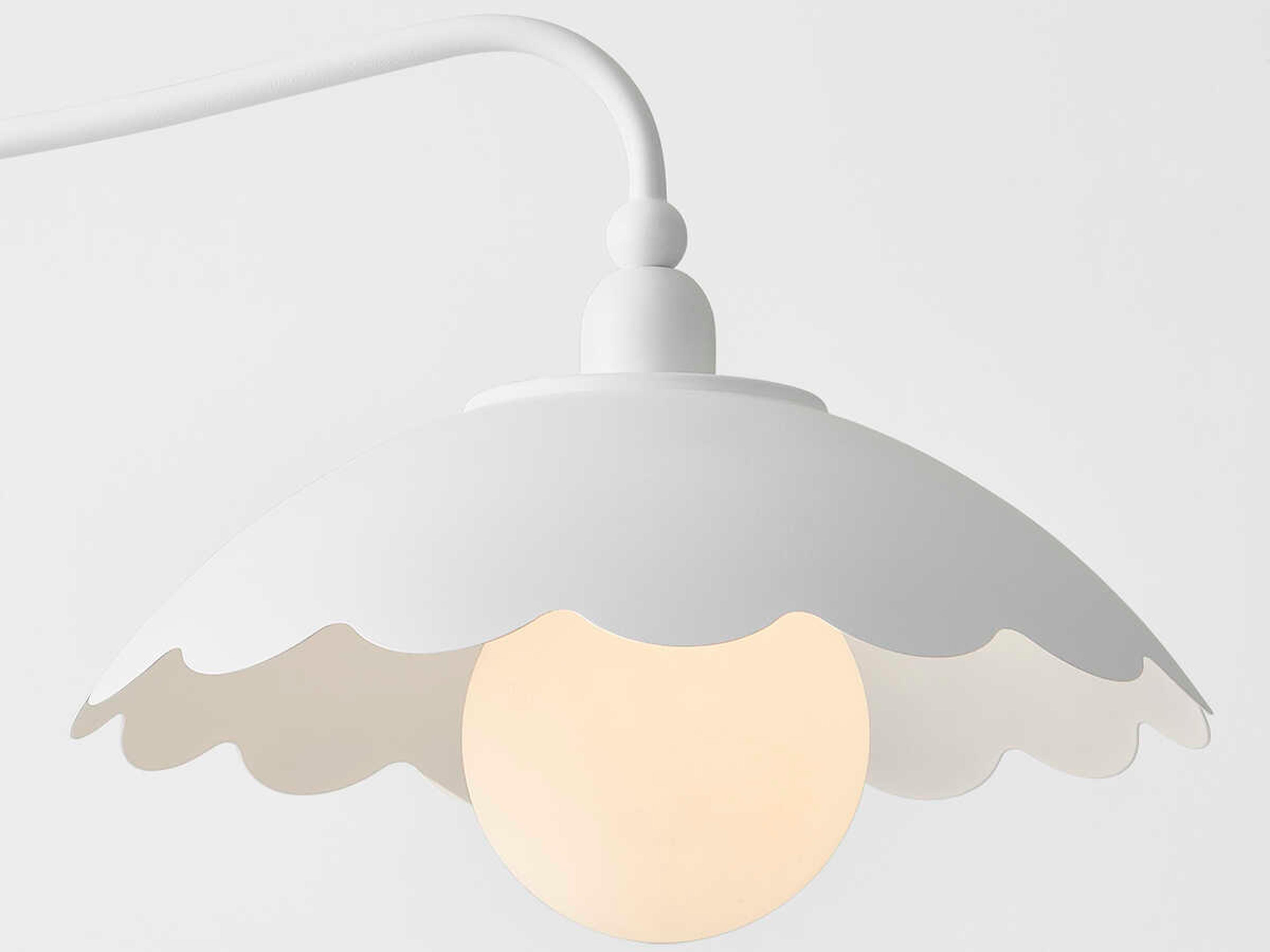 Mitzi Yael 2-Light Textured White Island Pendant