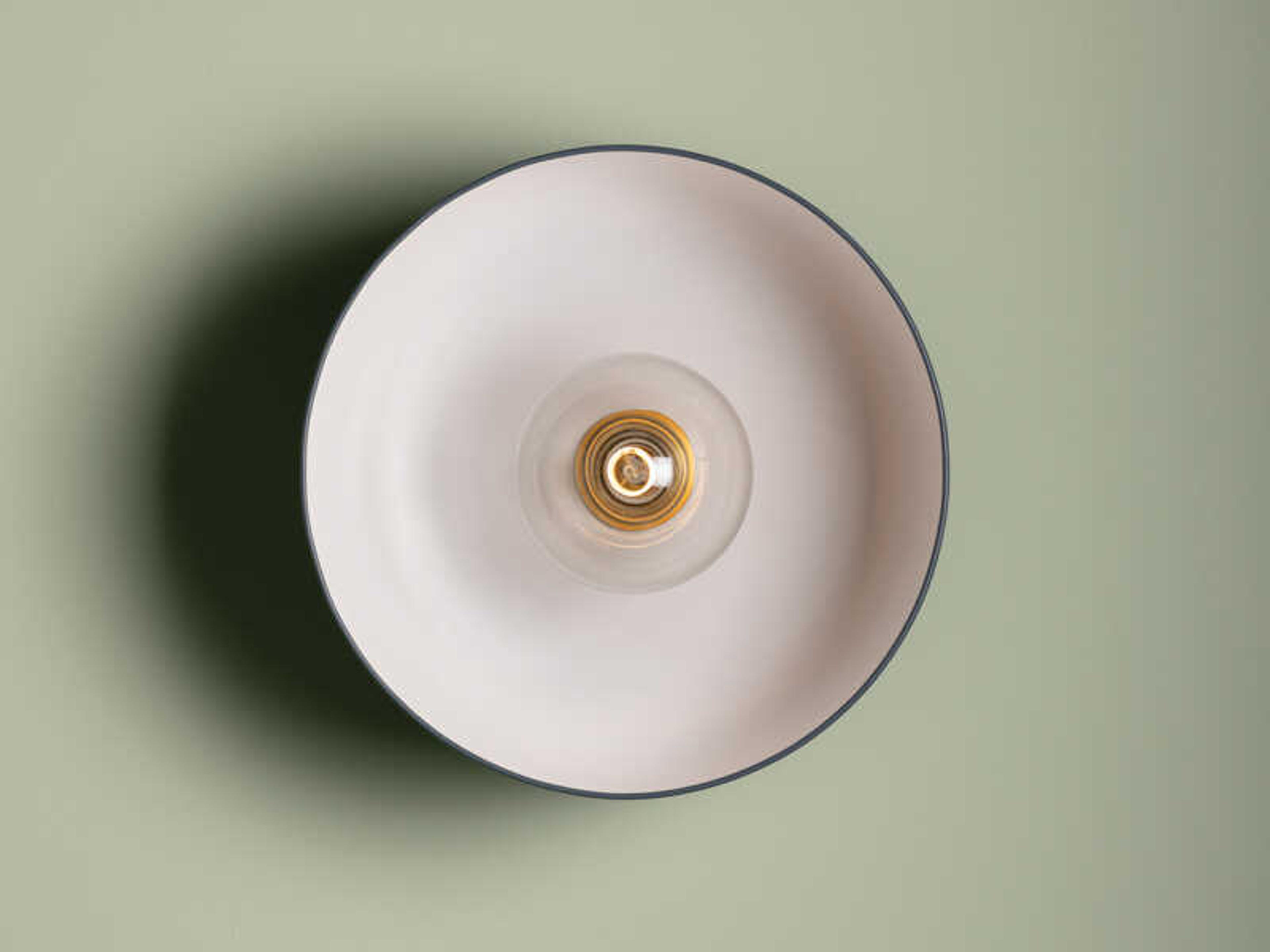 Mitzi Batya 1-Light Aged Brass Slate Blue Flush Mount