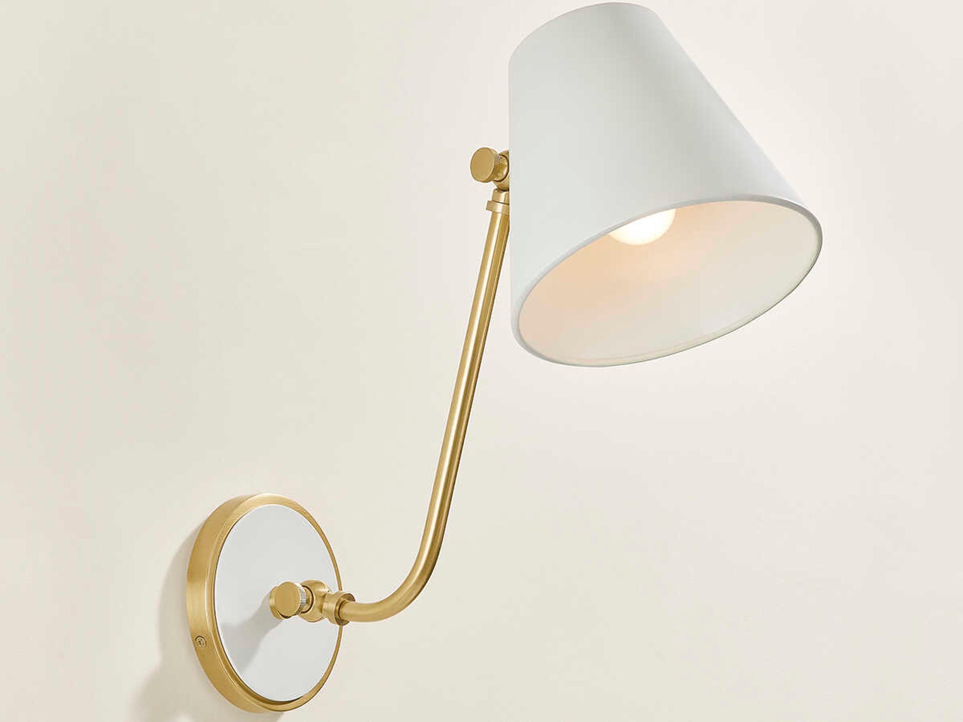 Mitzi Georgann 1-Light Aged Brass Soft White Wall Sconce
