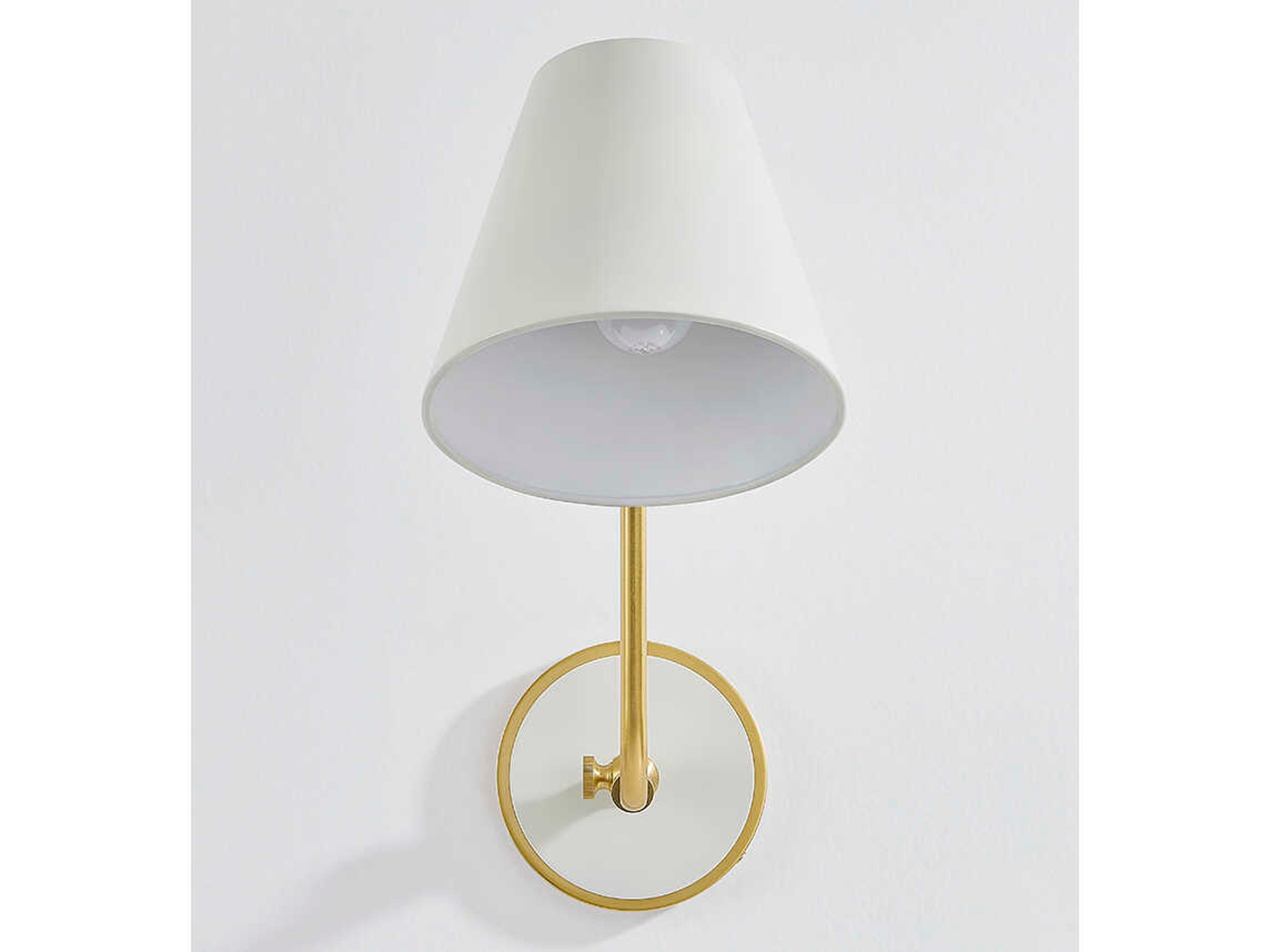 Mitzi Georgann 1-Light Aged Brass Soft White Wall Sconce