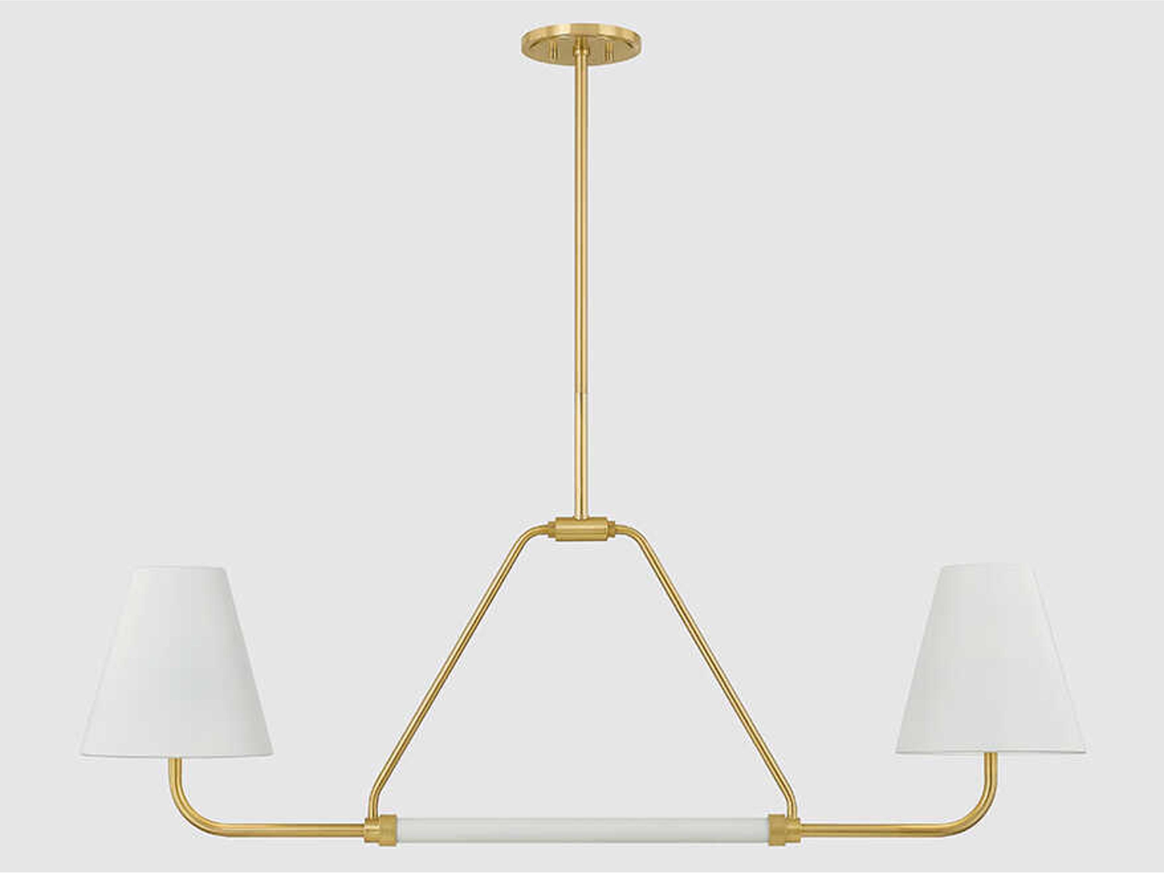 Mitzi Georgann 2-Light Aged Brass Soft White Island Pendant