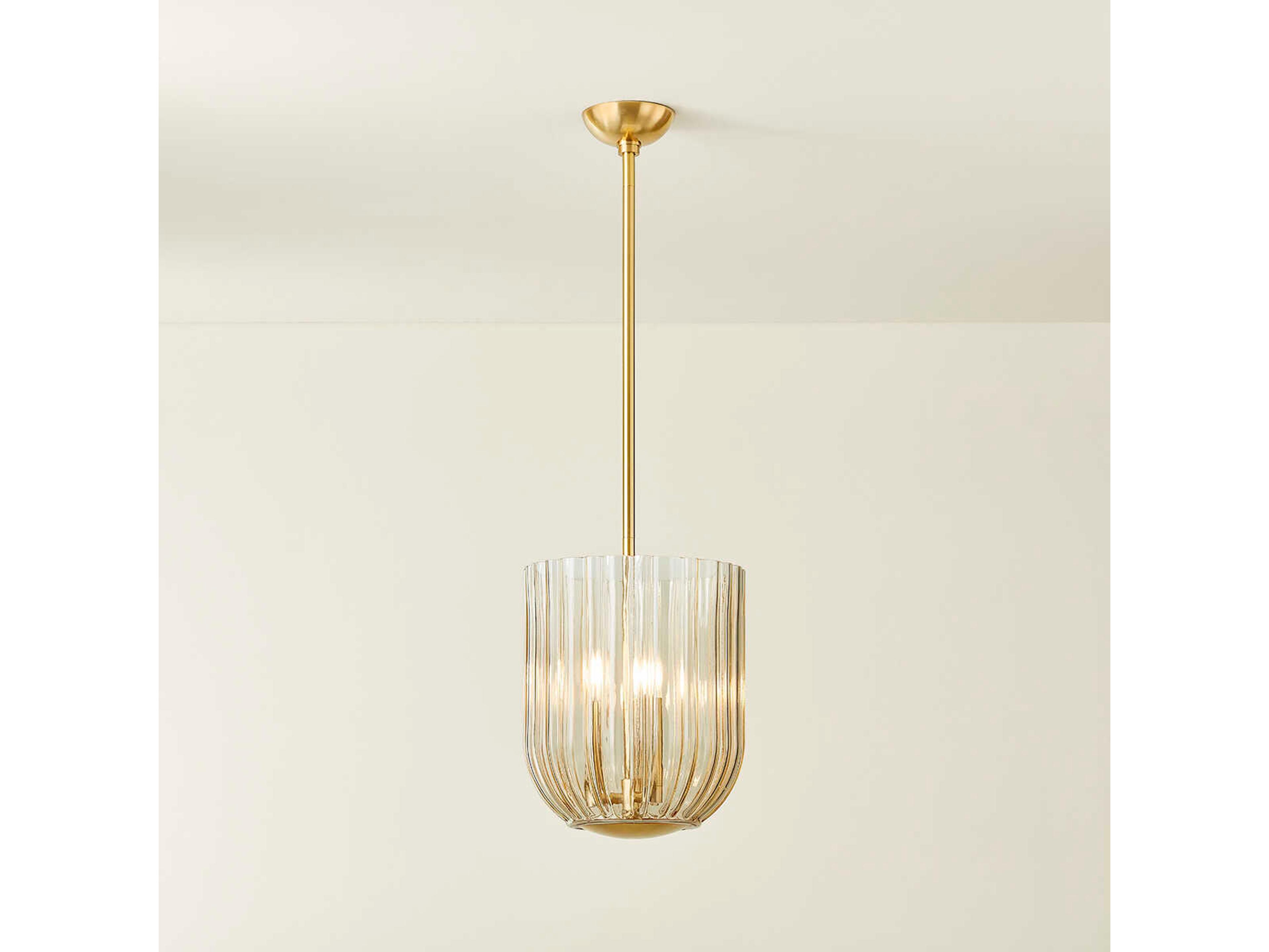 Mitzi Cece 3-Light Aged Brass Mini Pendant