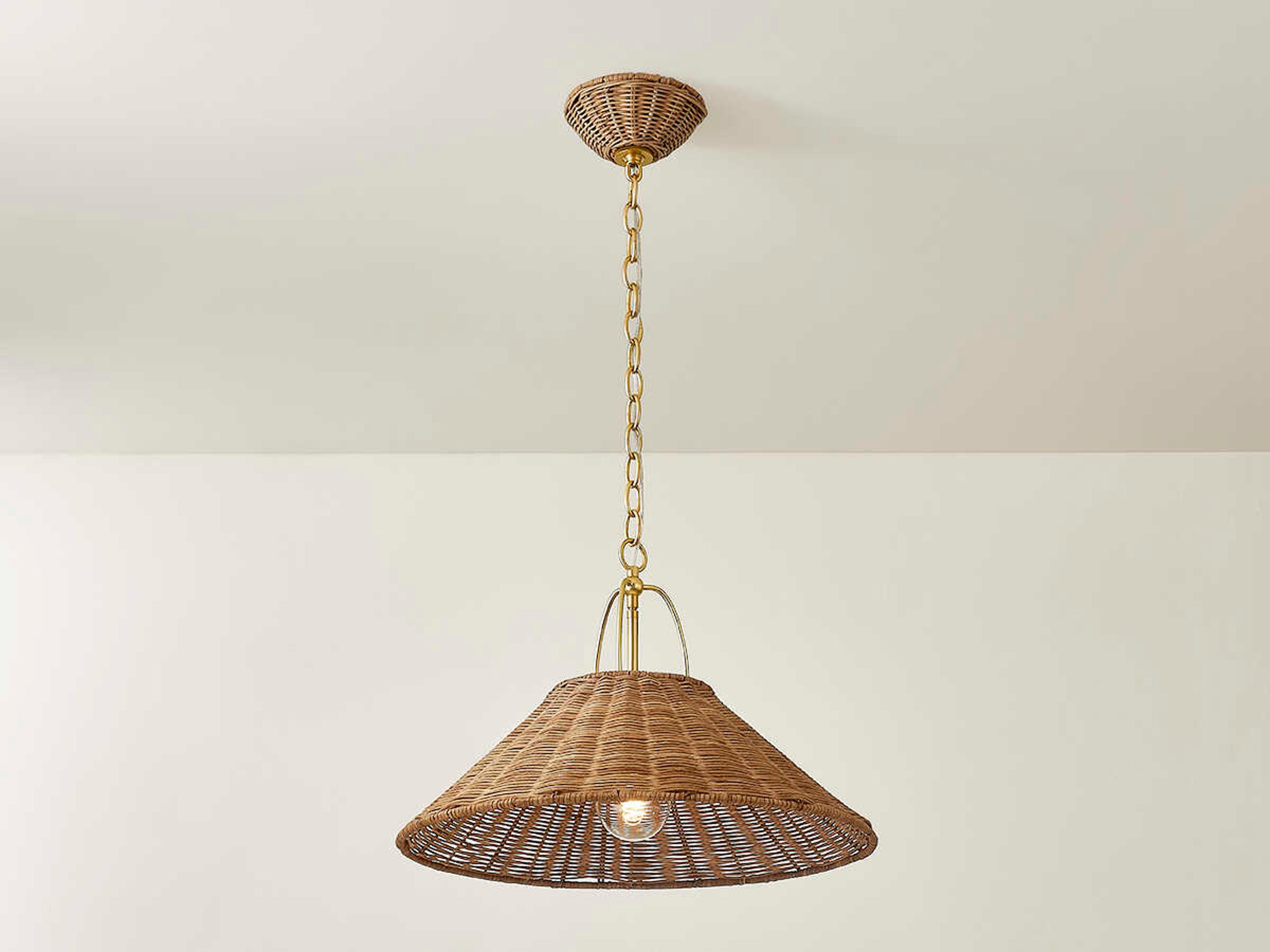 Mitzi Davida 1-Light Aged Brass Brown Pendant