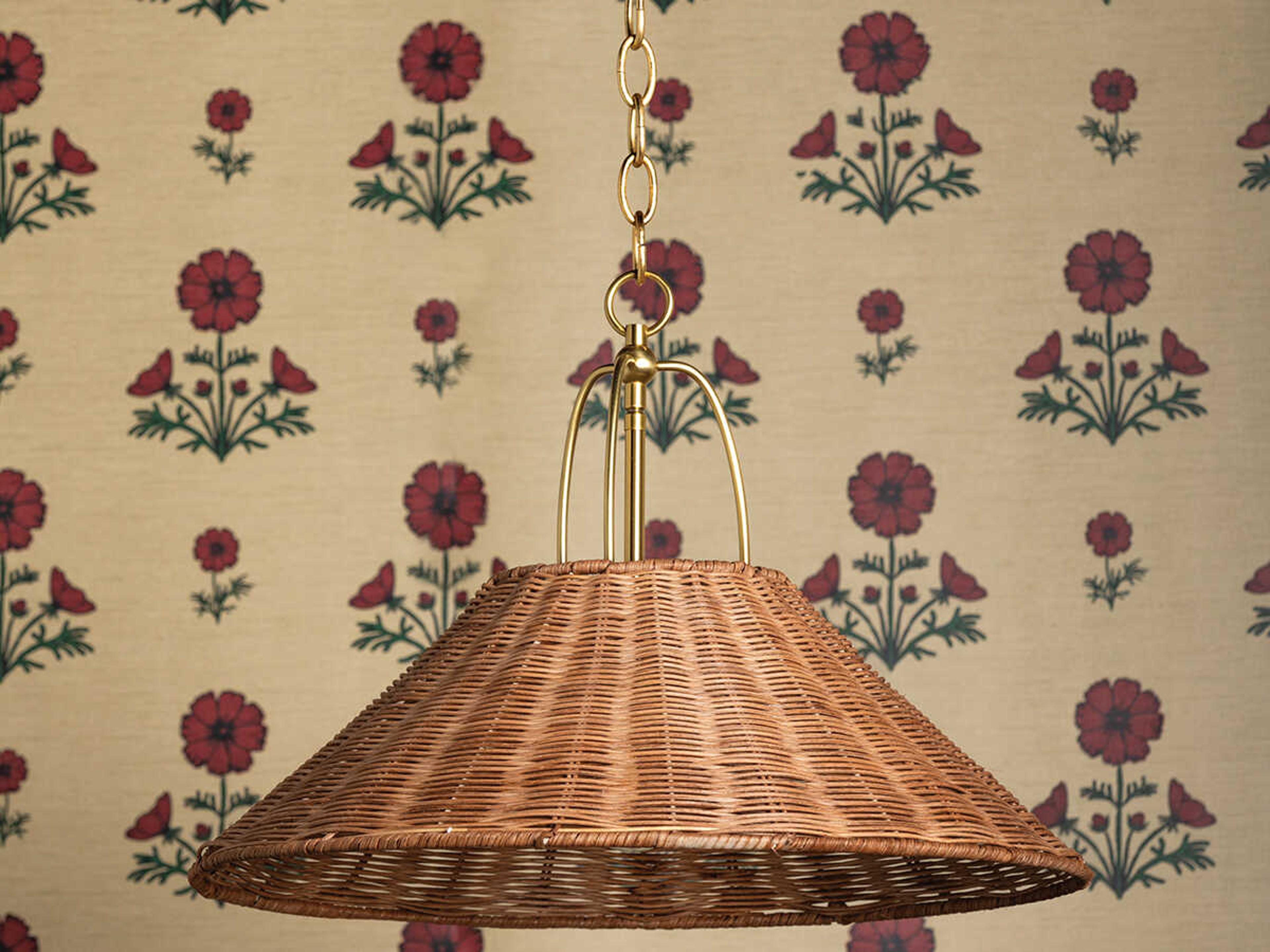 Mitzi Davida 1-Light Aged Brass Brown Pendant