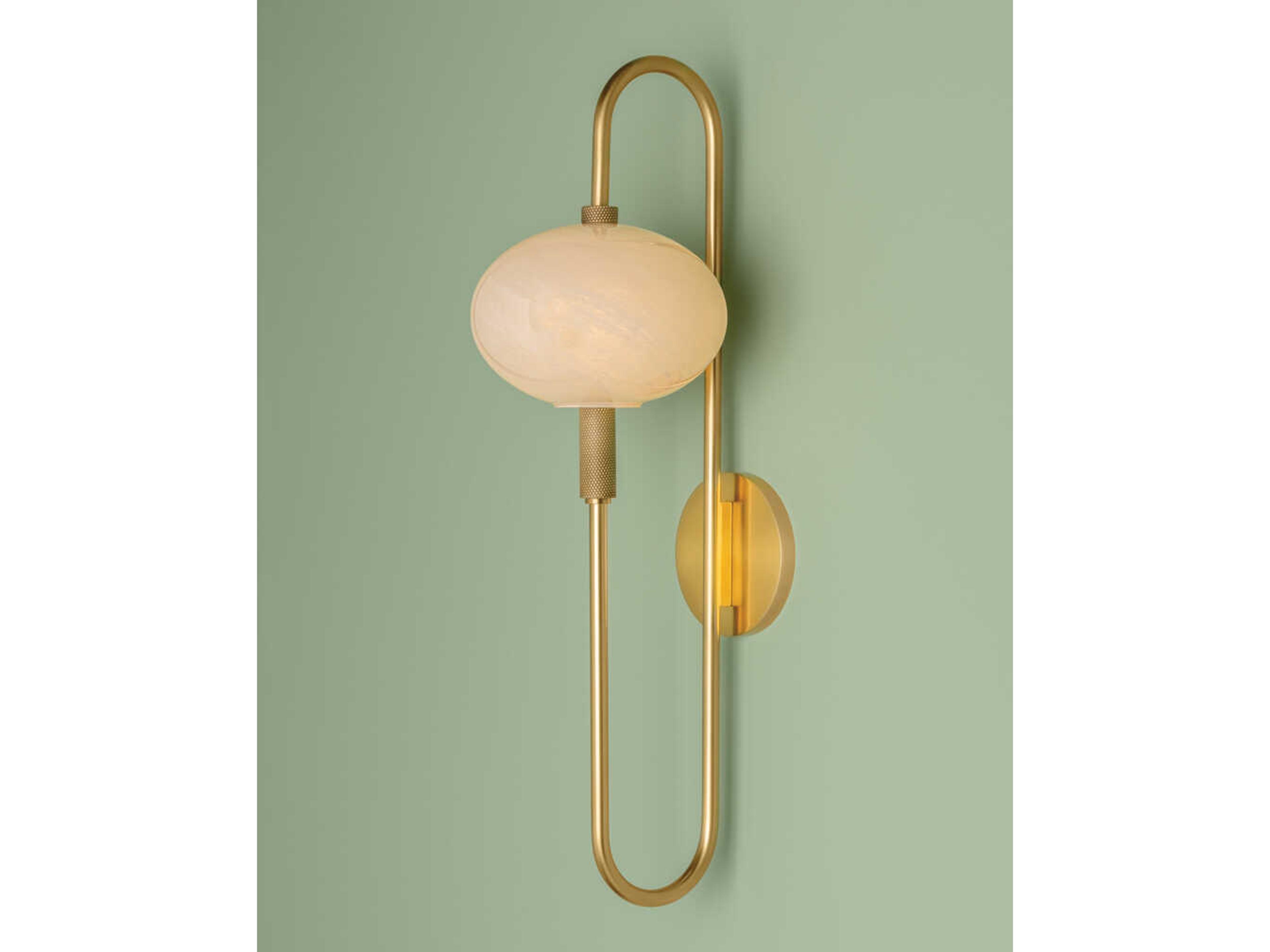 Mitzi Delphine 1-Light Aged Brass Wall Sconce