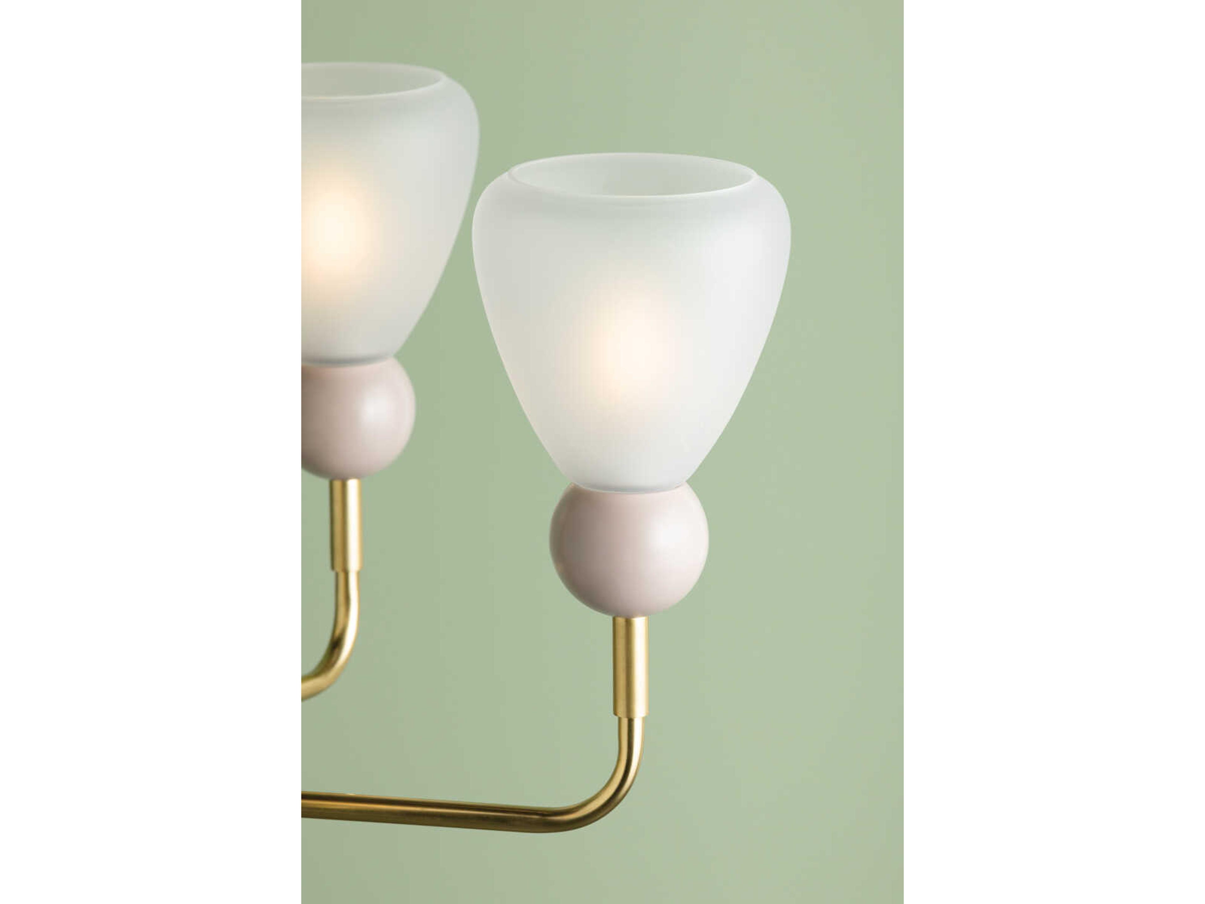 Mitzi Doreen 5-Light Aged Brass Soft Peignoir Chandelier