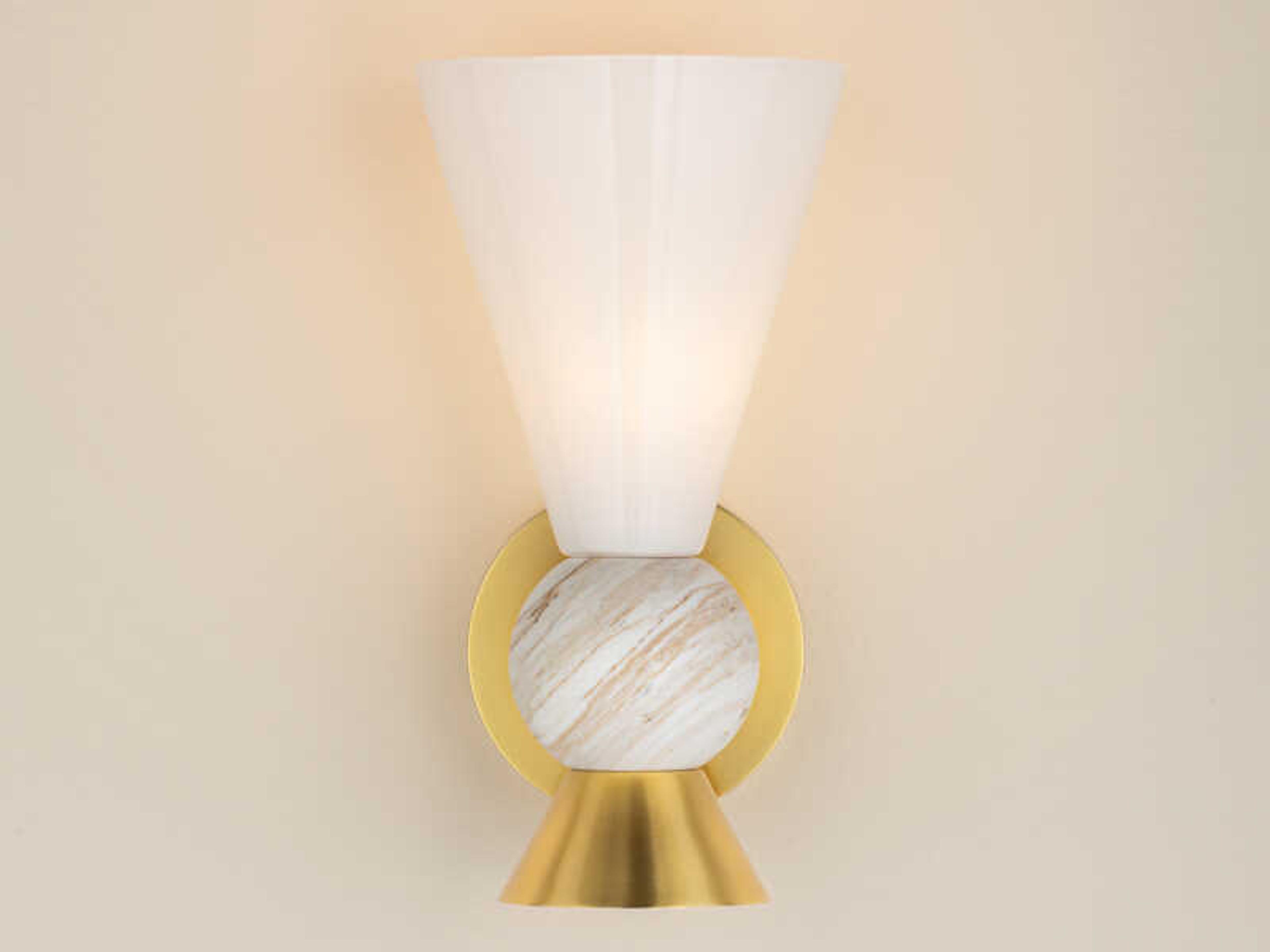 Mitzi Mona 1-Light Aged Brass Wall Sconce