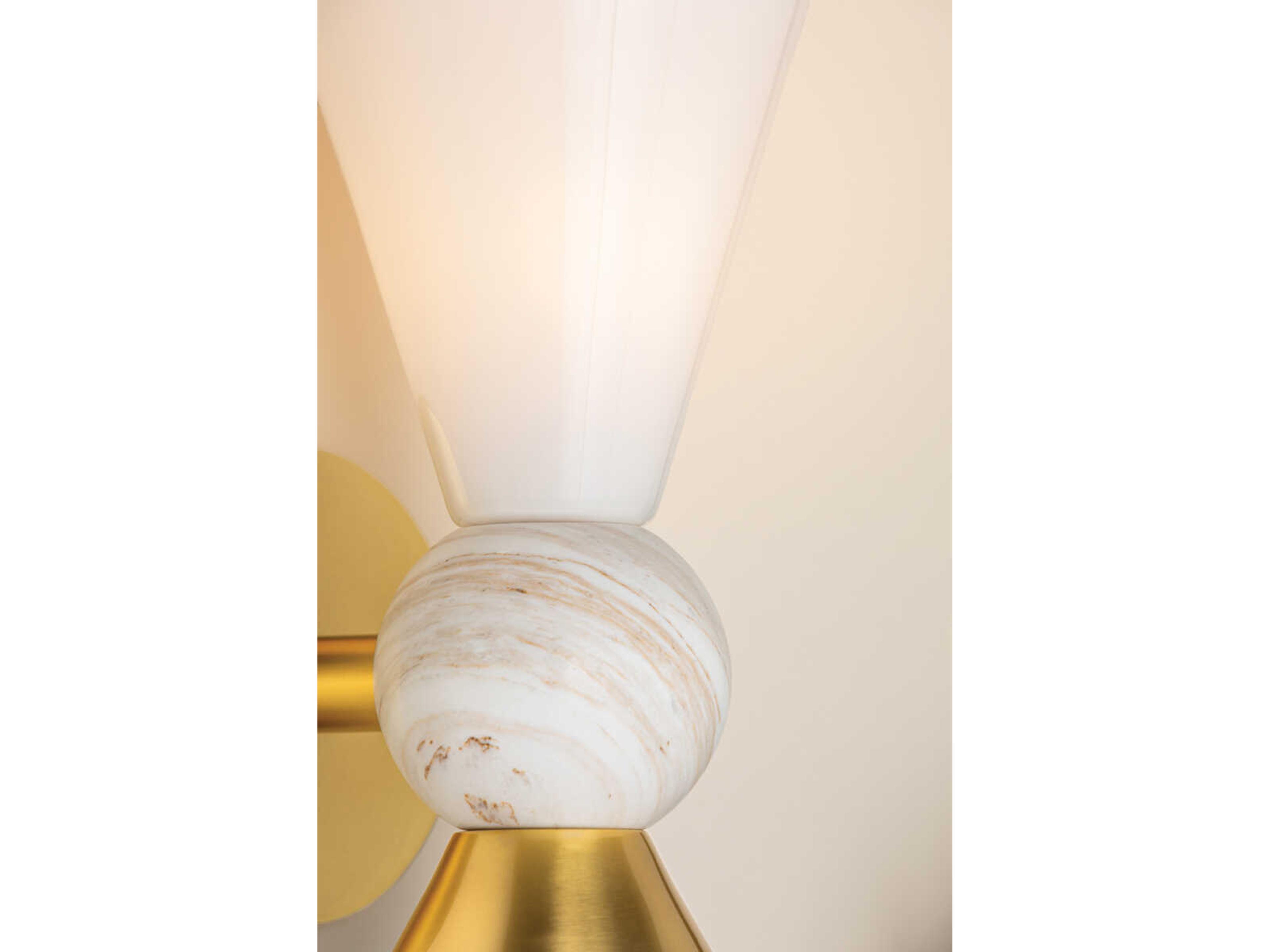 Mitzi Mona 1-Light Aged Brass Wall Sconce