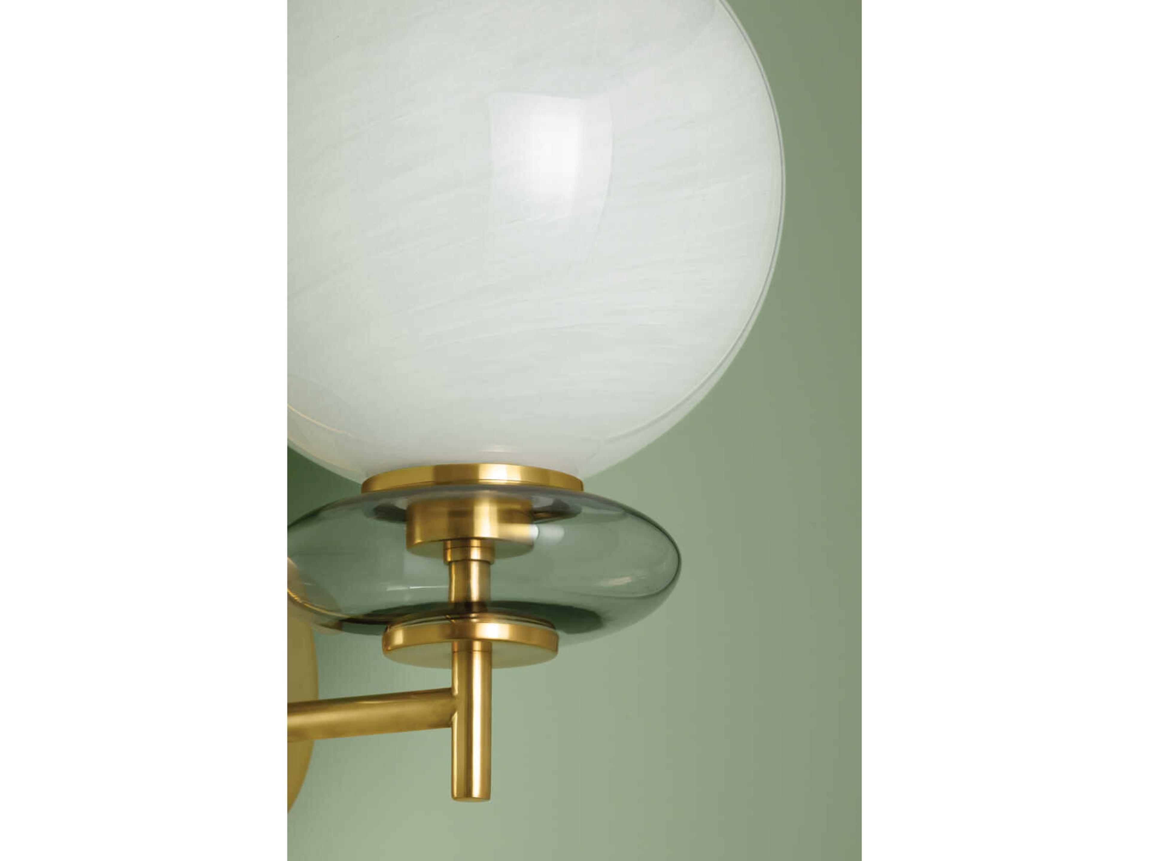 Mitzi Alexia 1-Light Aged Brass Wall Sconce