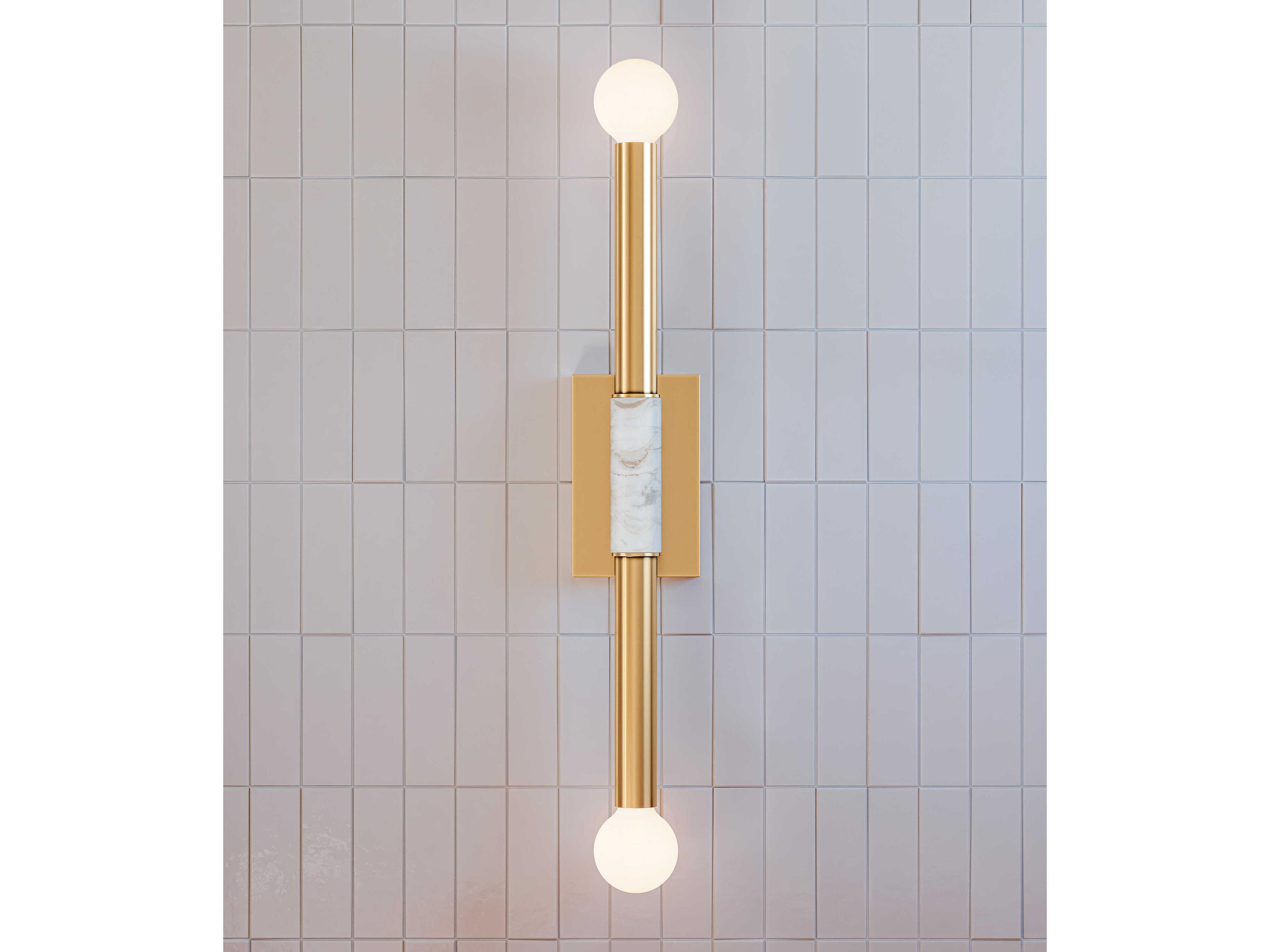 Mitzi Goldie 2-Light Aged Brass Wall Sconce