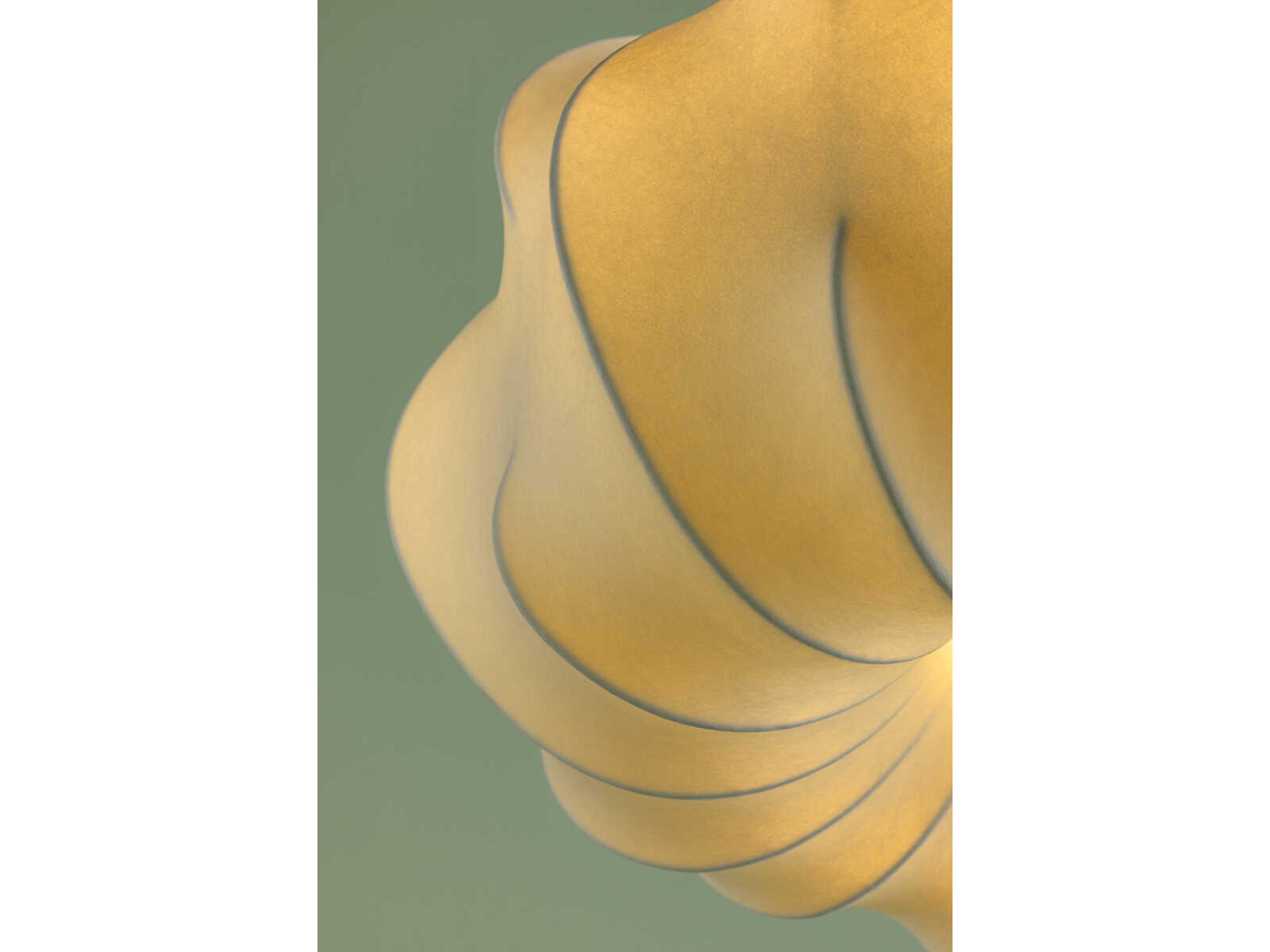 Mitzi Keilah 1-Light Aged Brass Pendant