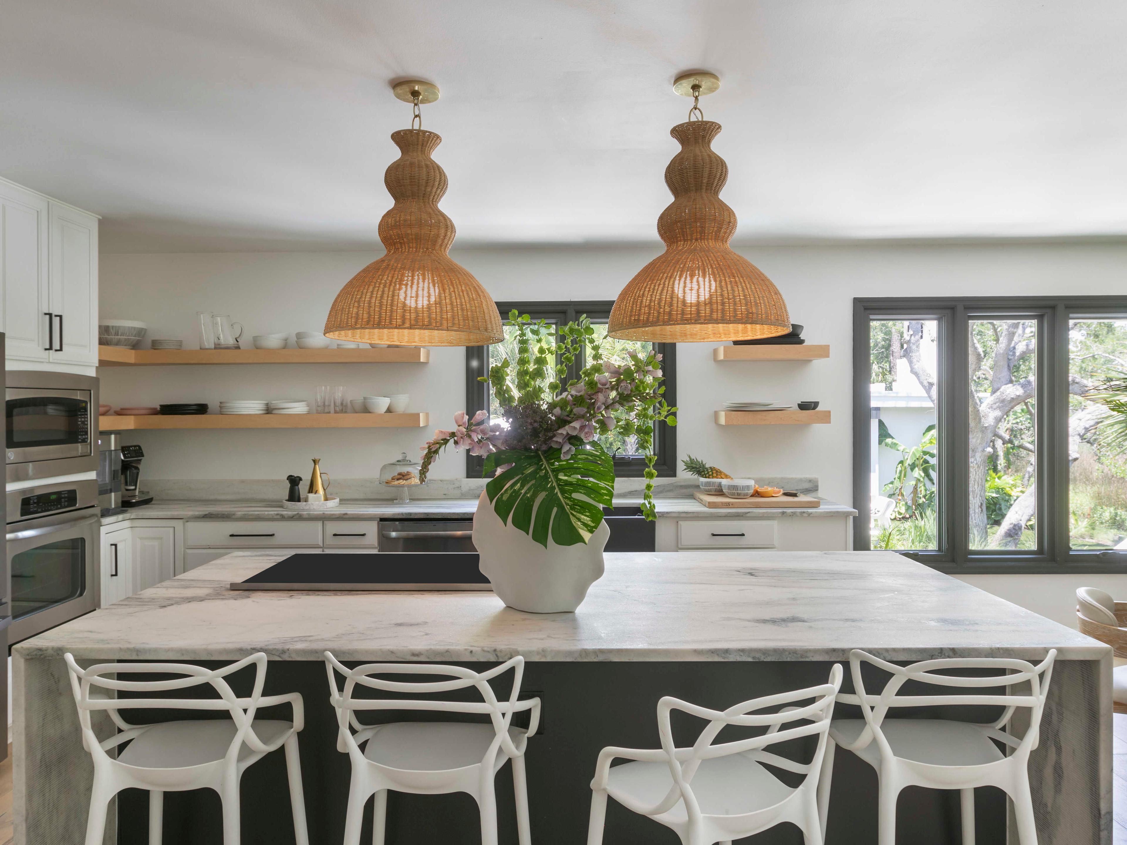 Mitzi Mayla 1-Light Aged Brass Geometric Pendant