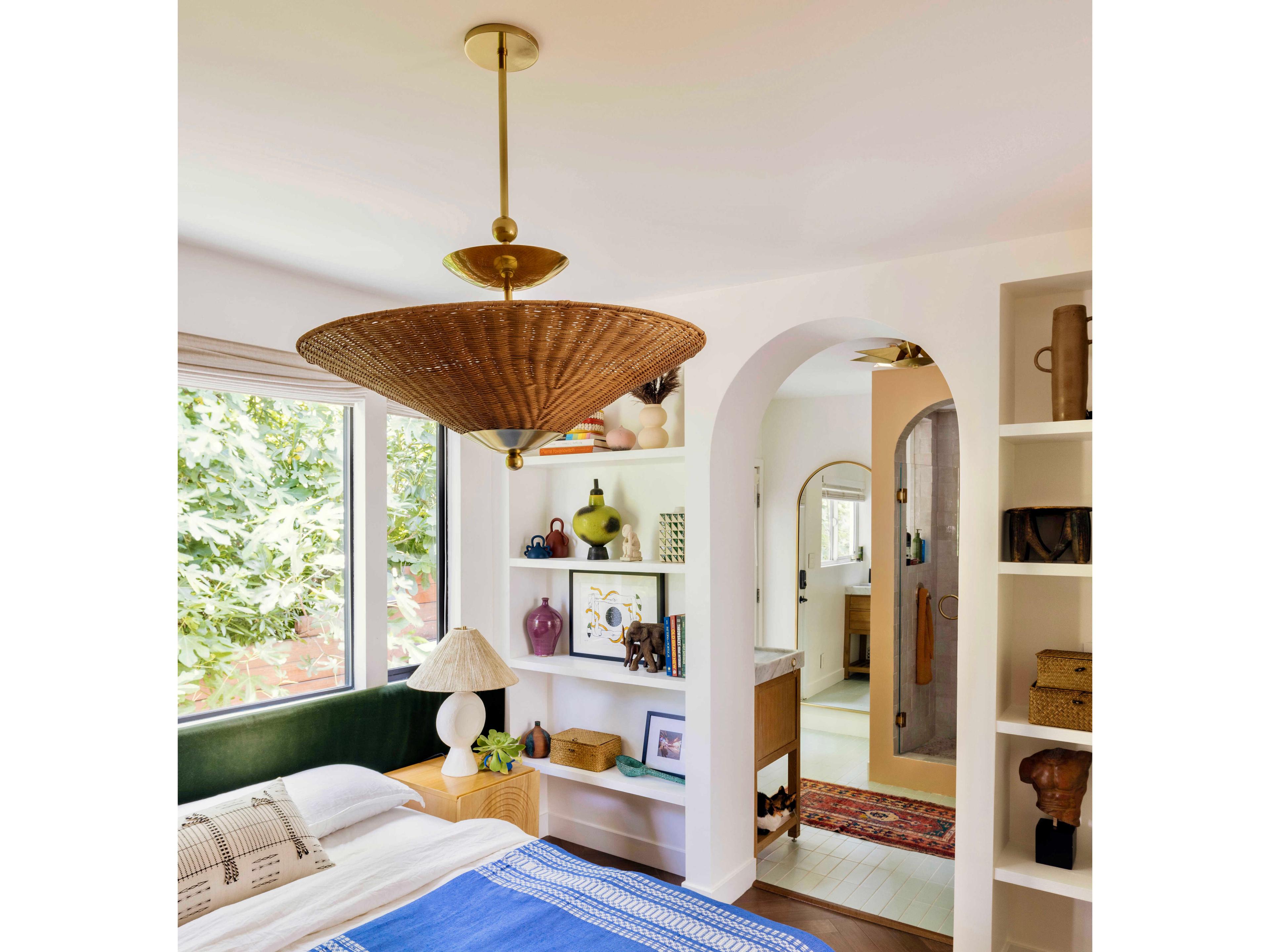 Mitzi Perilla 1-Light Aged Brass Geometric Pendant