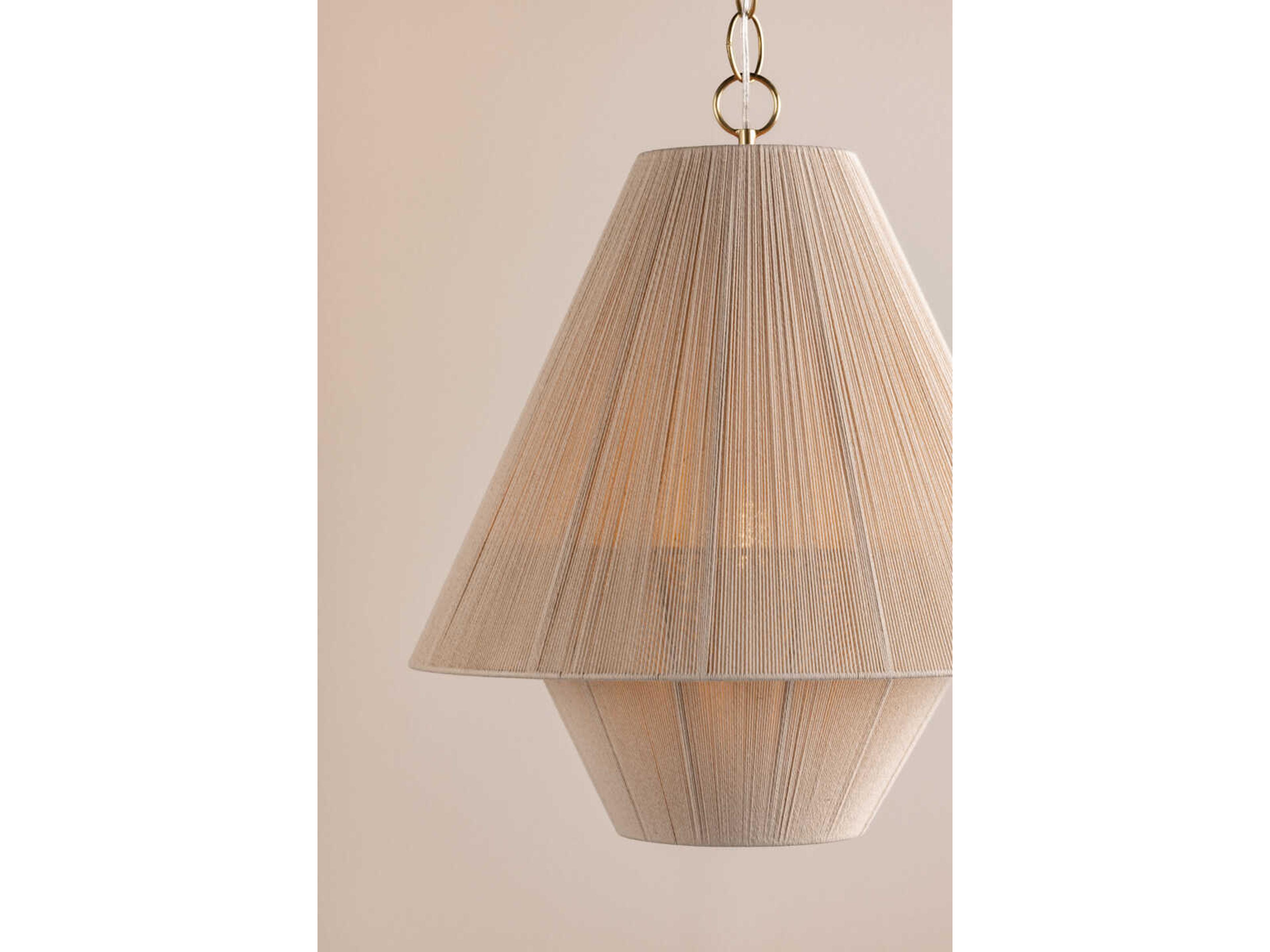 Mitzi Eleanor 1-Light Aged Brass Pendant