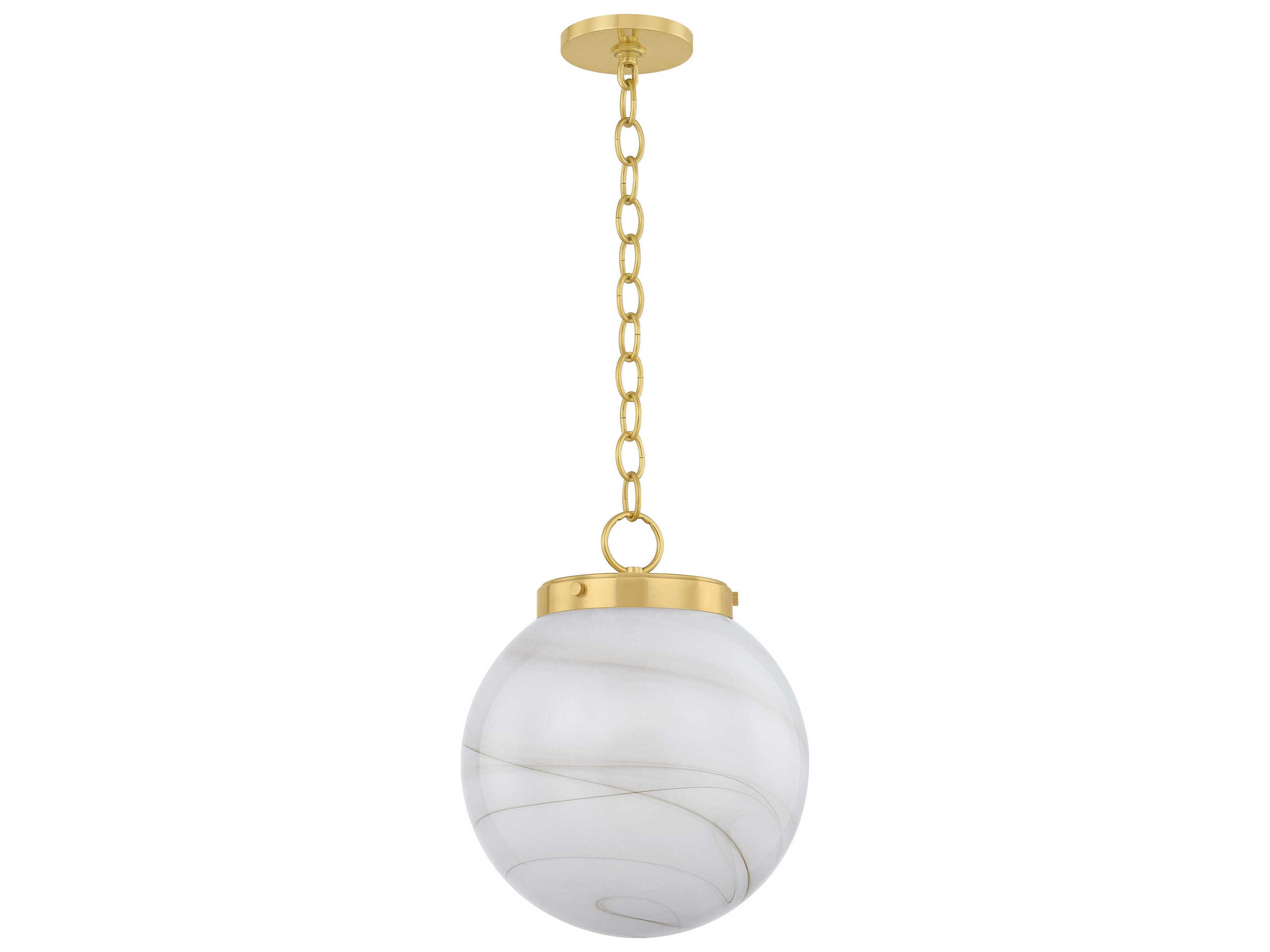 Mitzi Ambra 1-Light Aged Brass Mini Pendant