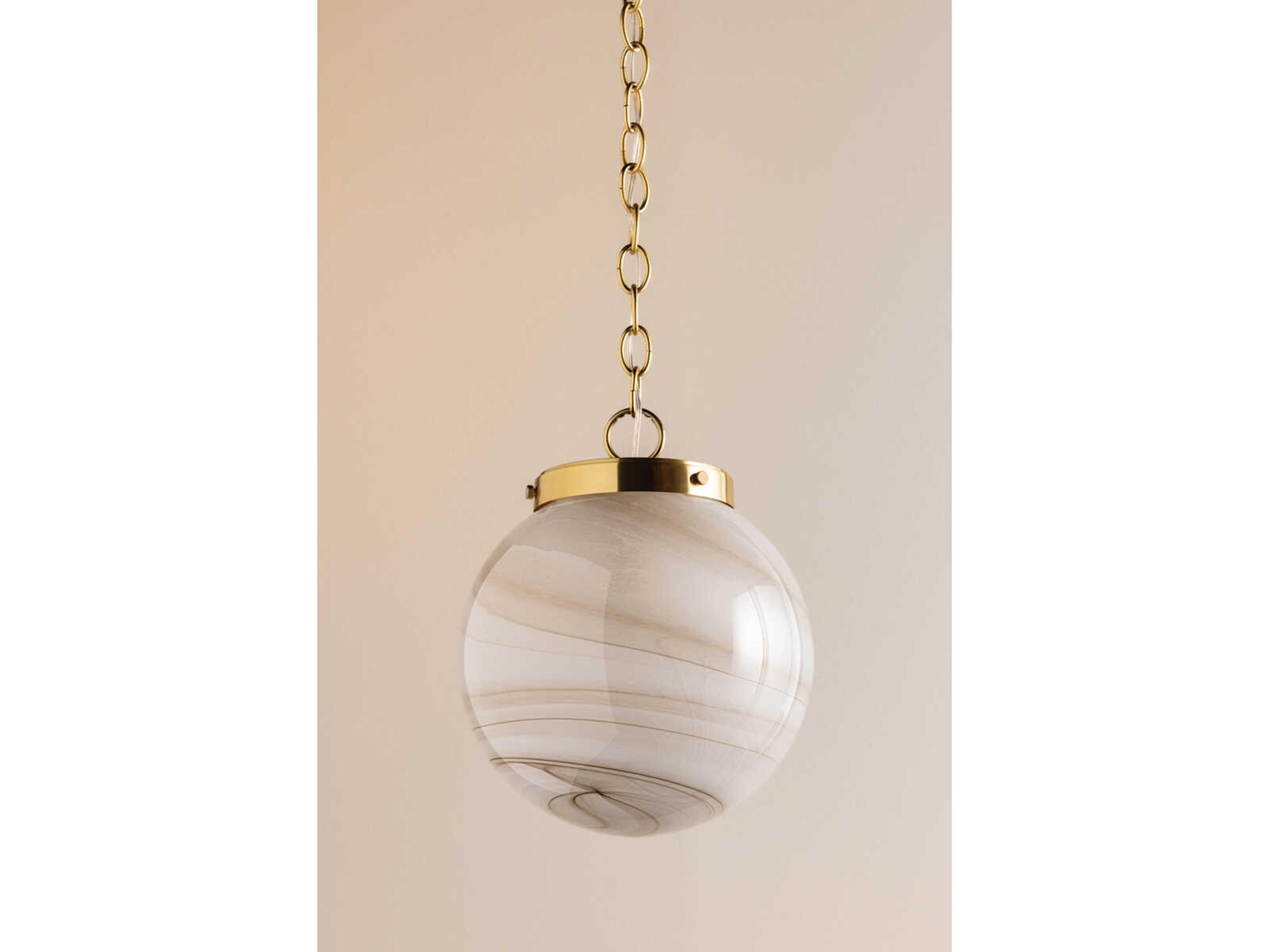 Mitzi Ambra 1-Light Aged Brass Mini Pendant