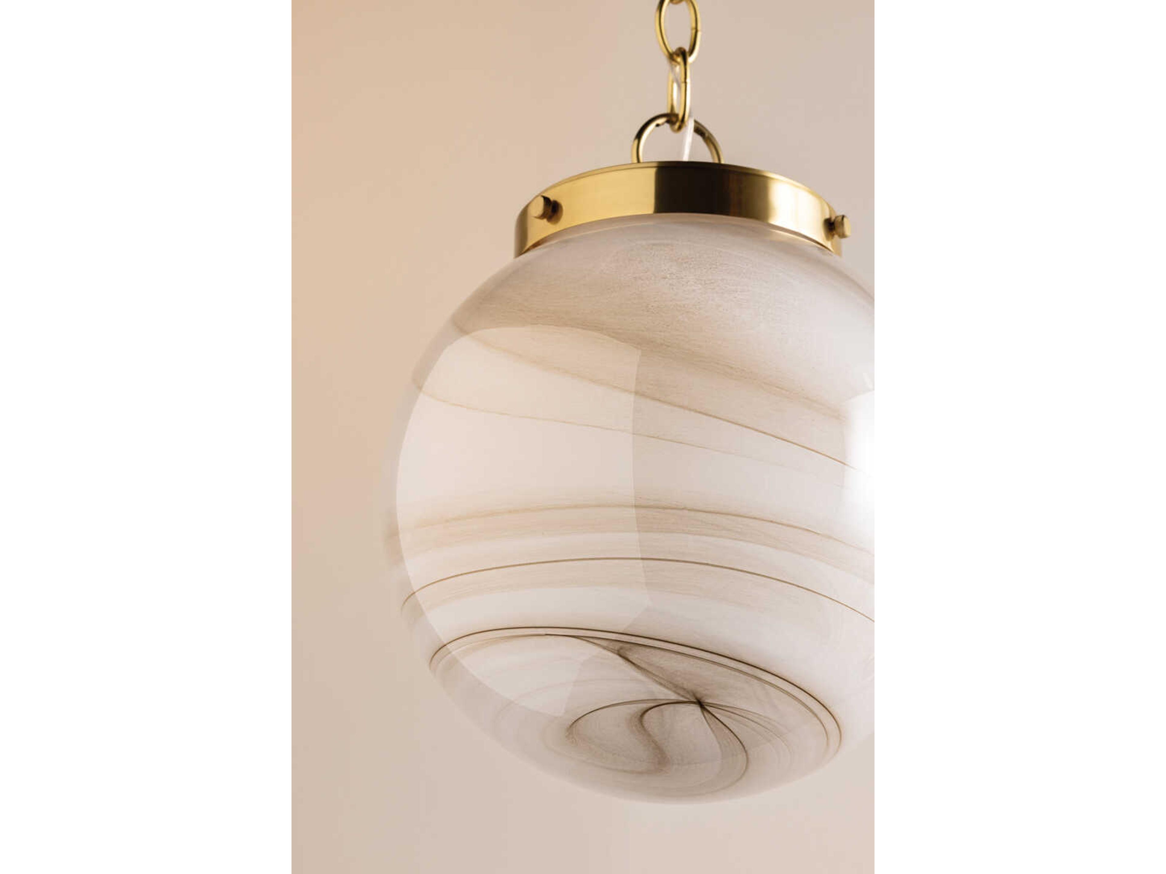 Mitzi Ambra 1-Light Aged Brass Mini Pendant