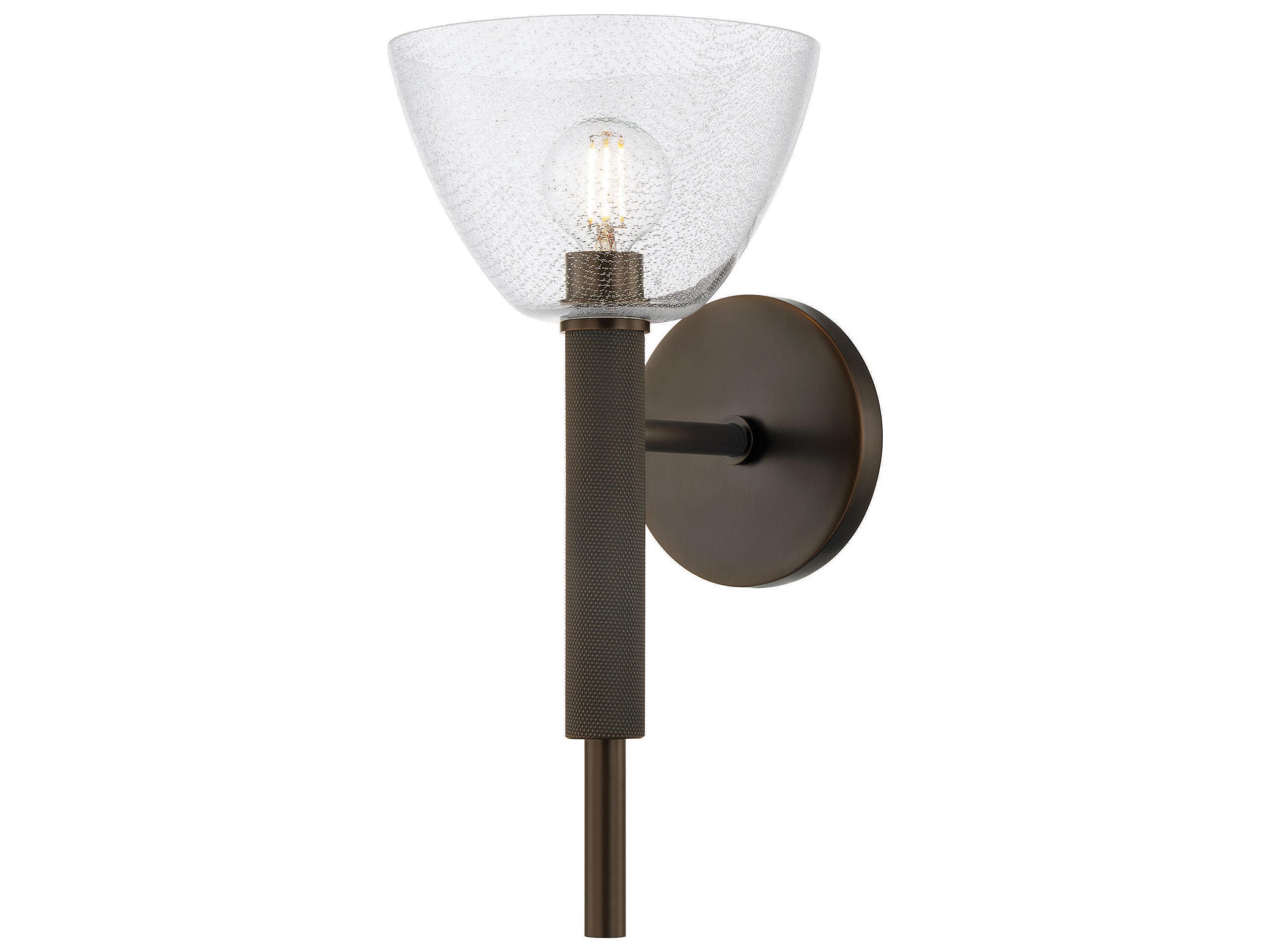 Caraway 1-Light True Bronze Wall Sconce